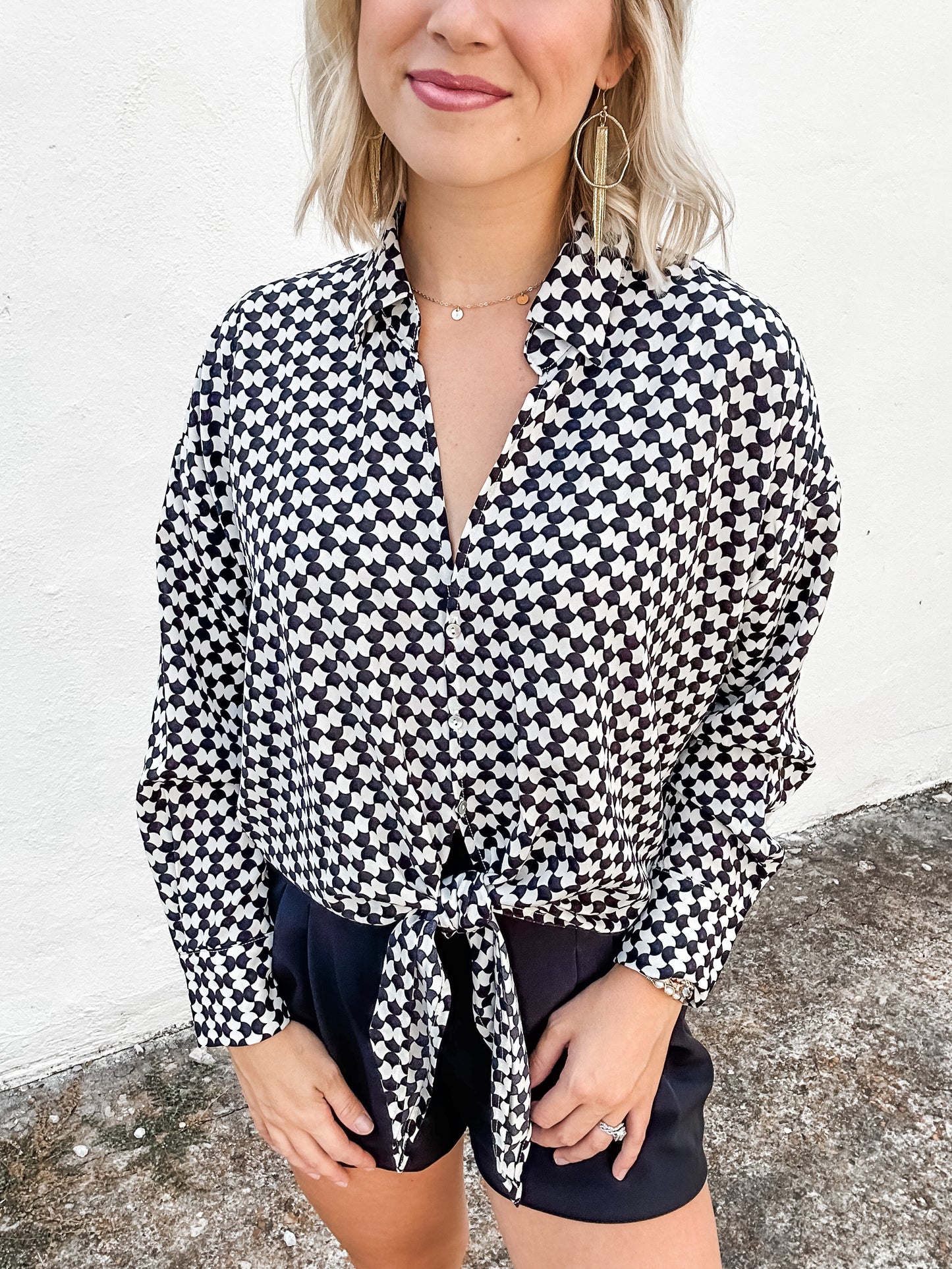 Rue Button Down Top