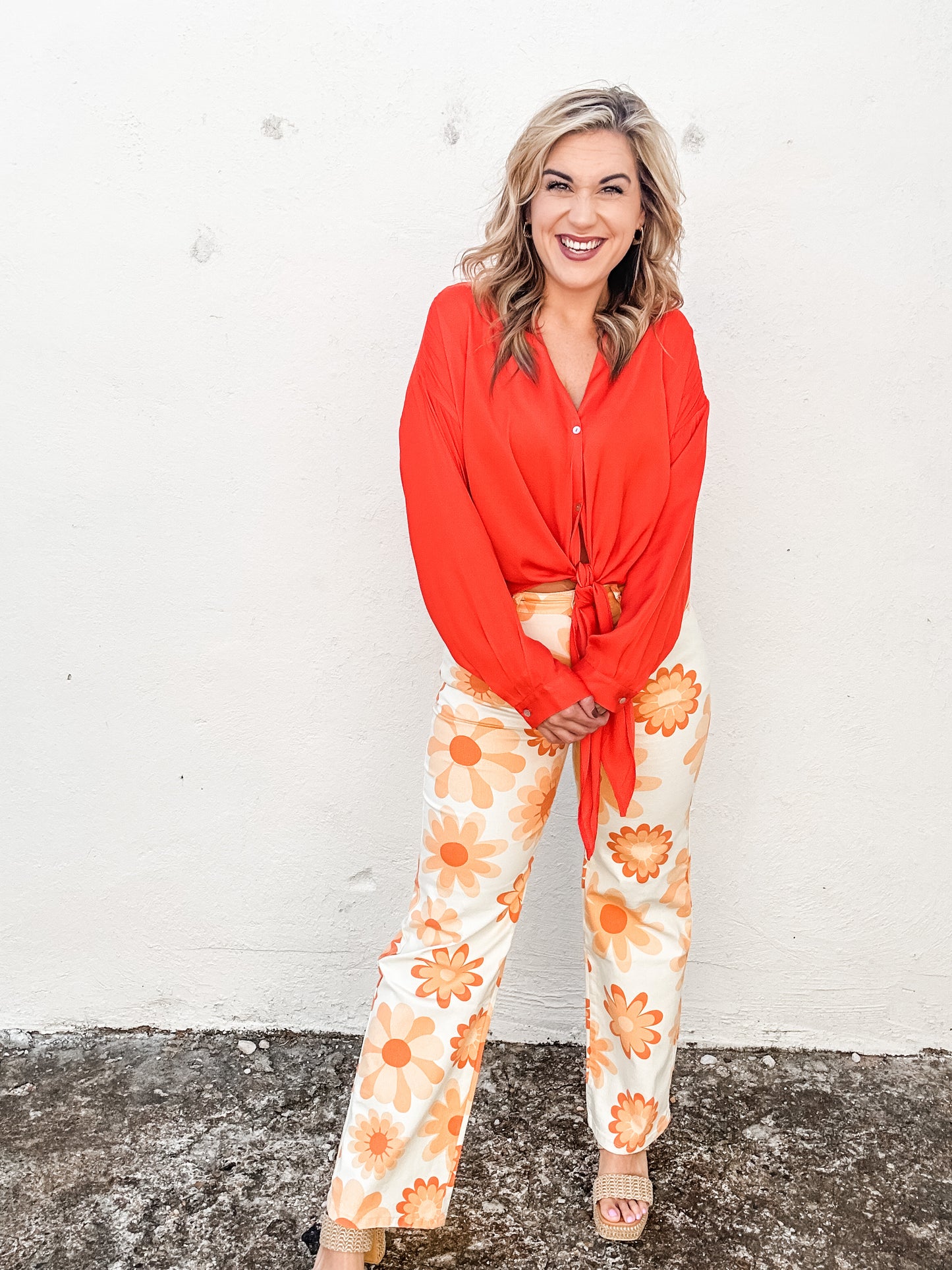 Red Orange Delight Top