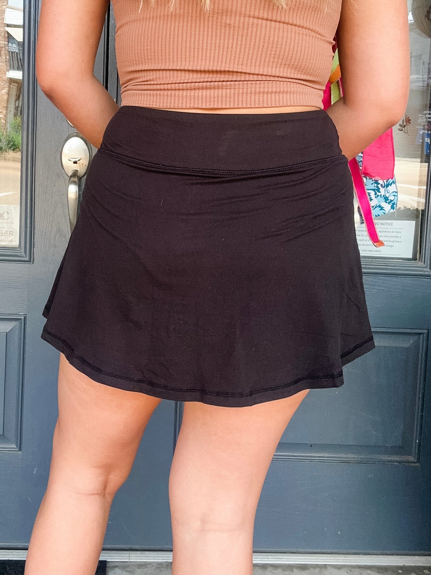 Black Butter Basic Skort
