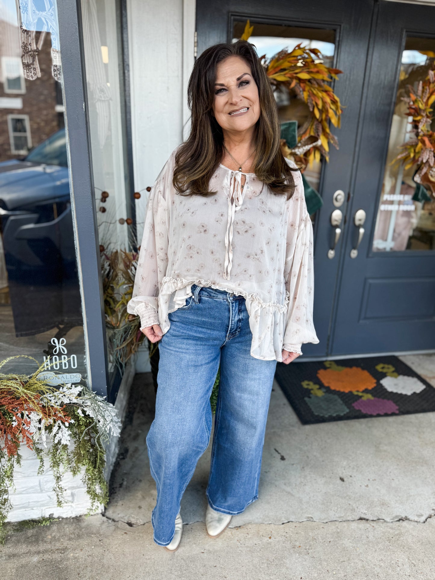 Floral Tea Date Top
