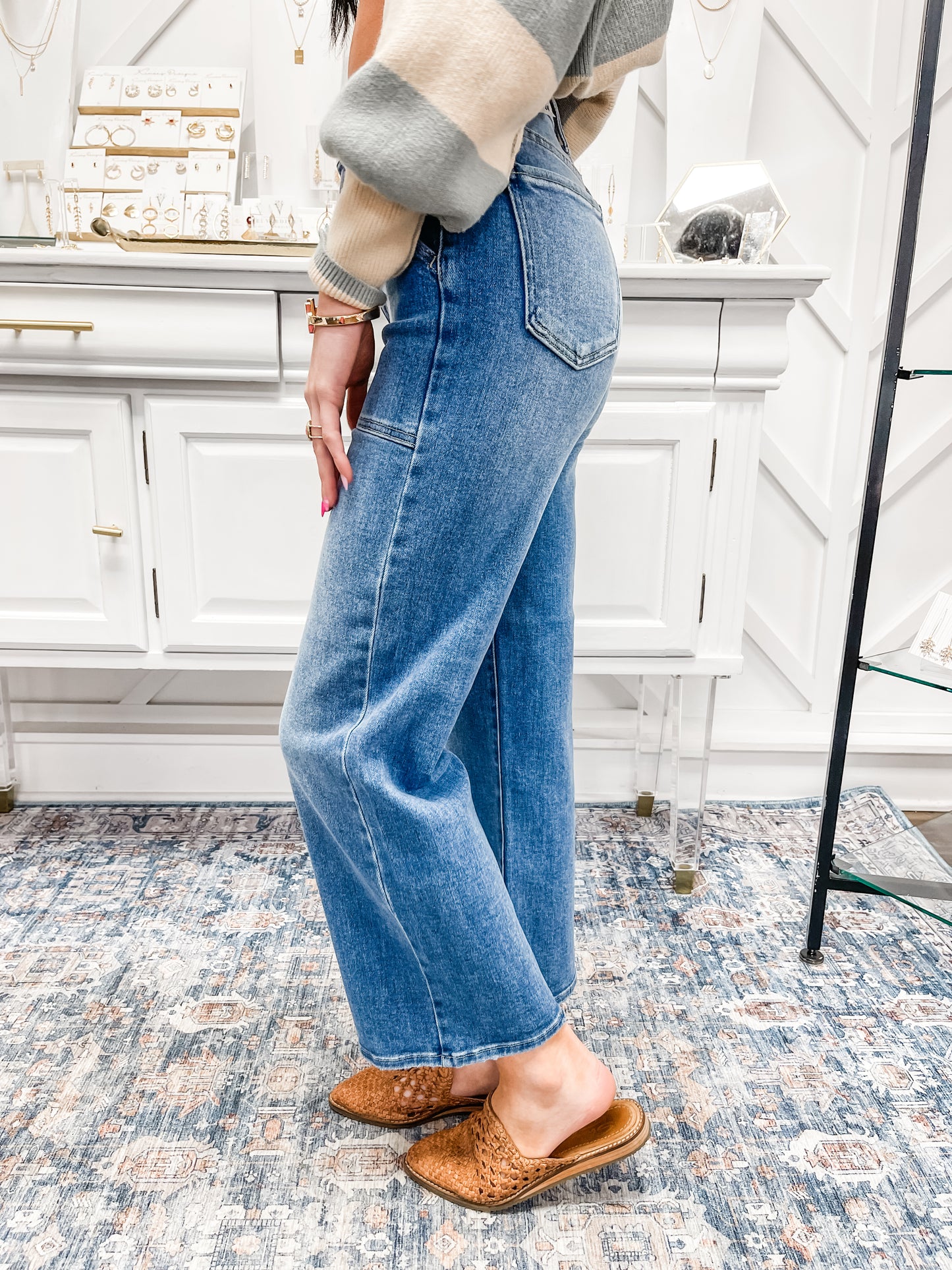 Patch Pocket Wide Leg