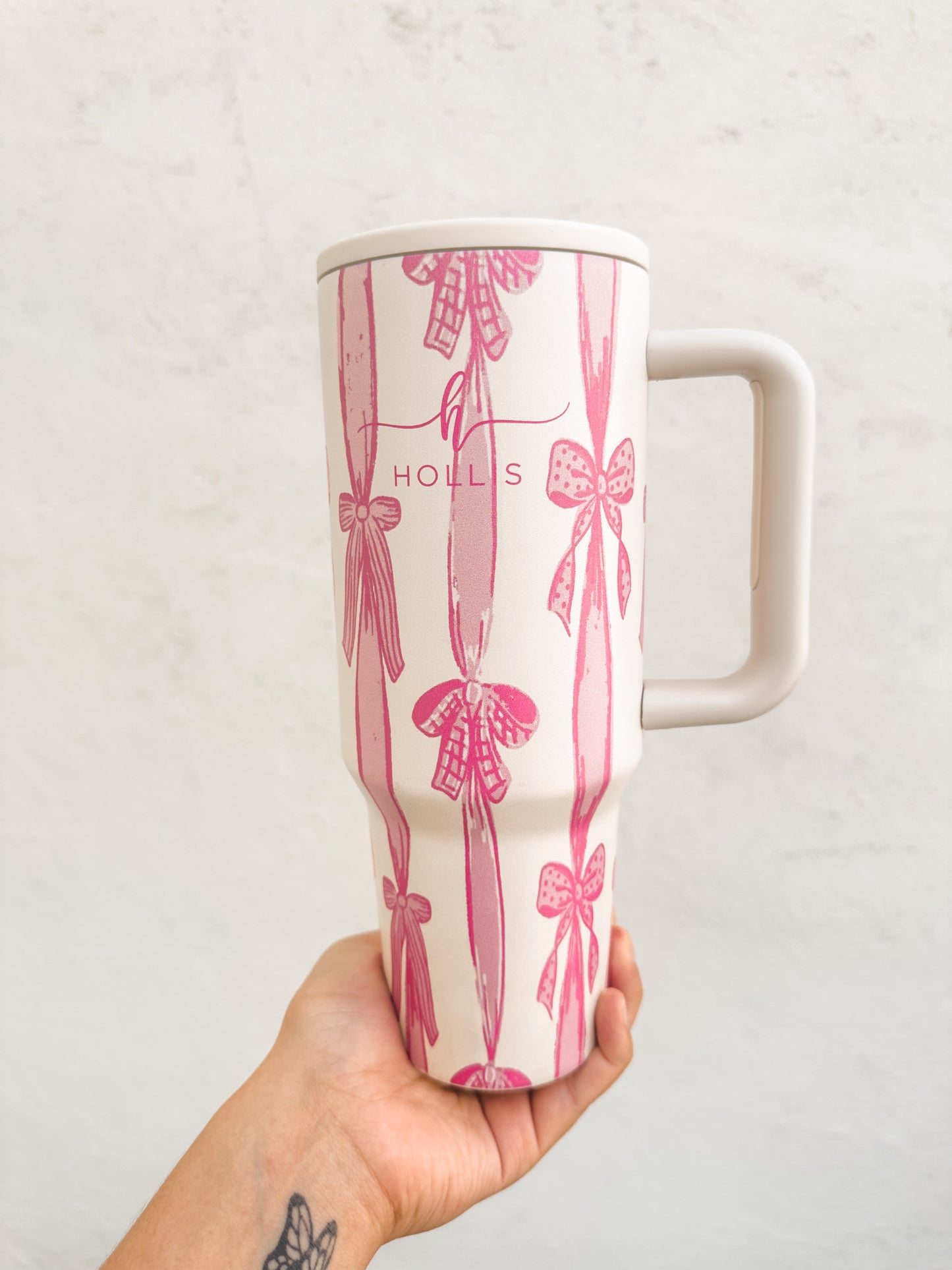 HydroChic Tumbler Two Tone Bow