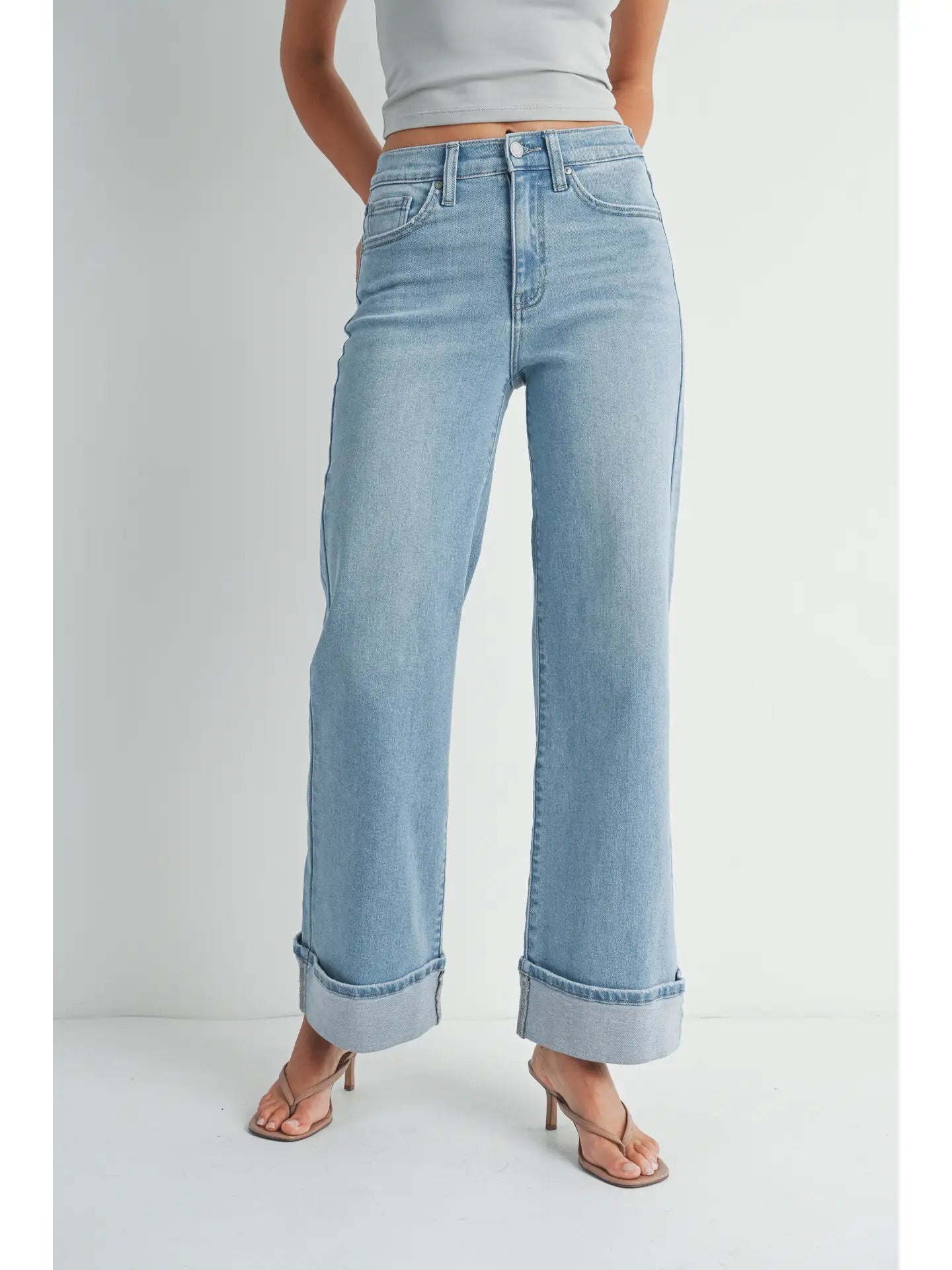 Cuffed Palazzo Jean