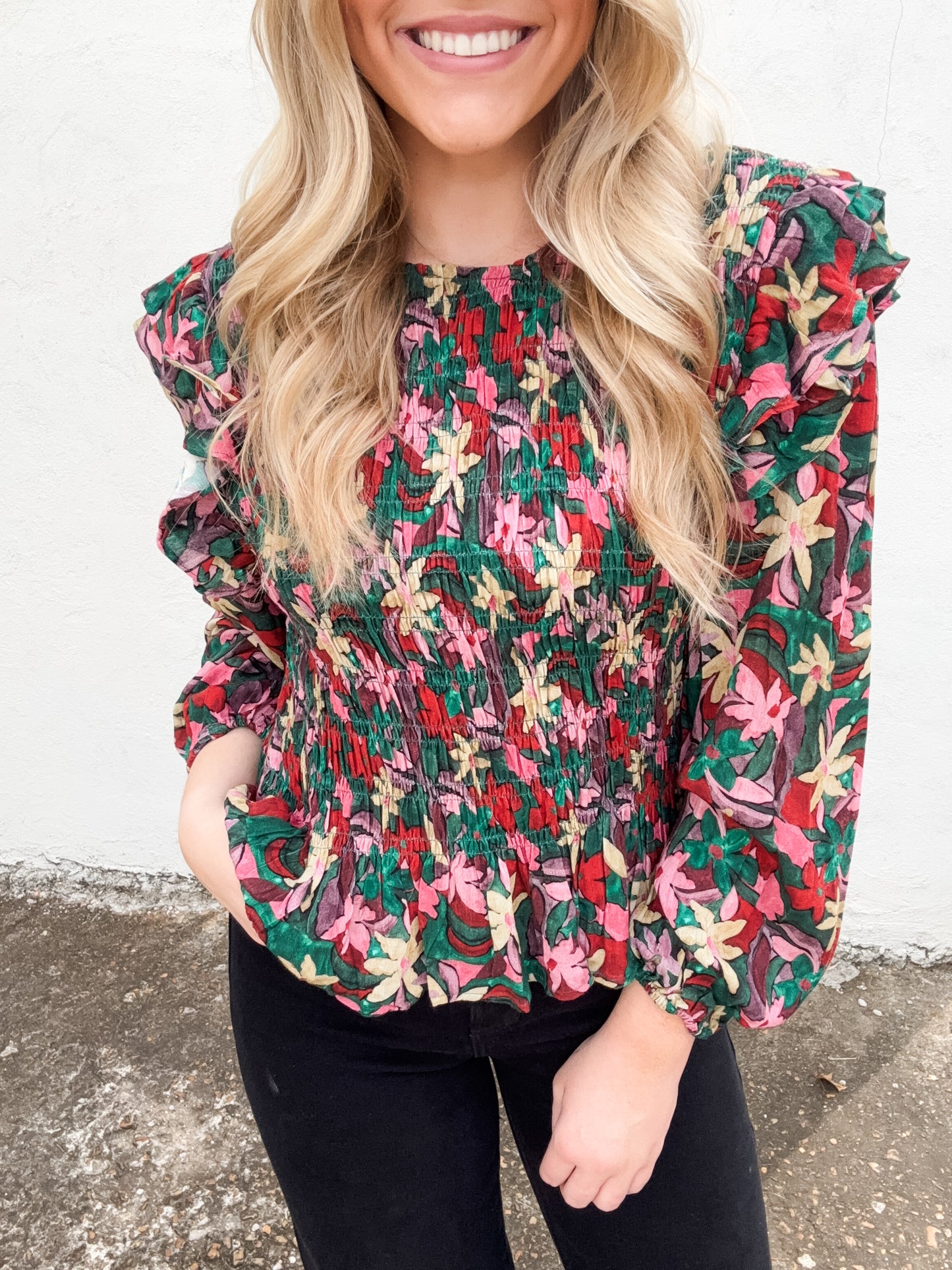 Flirty Flowers Top
