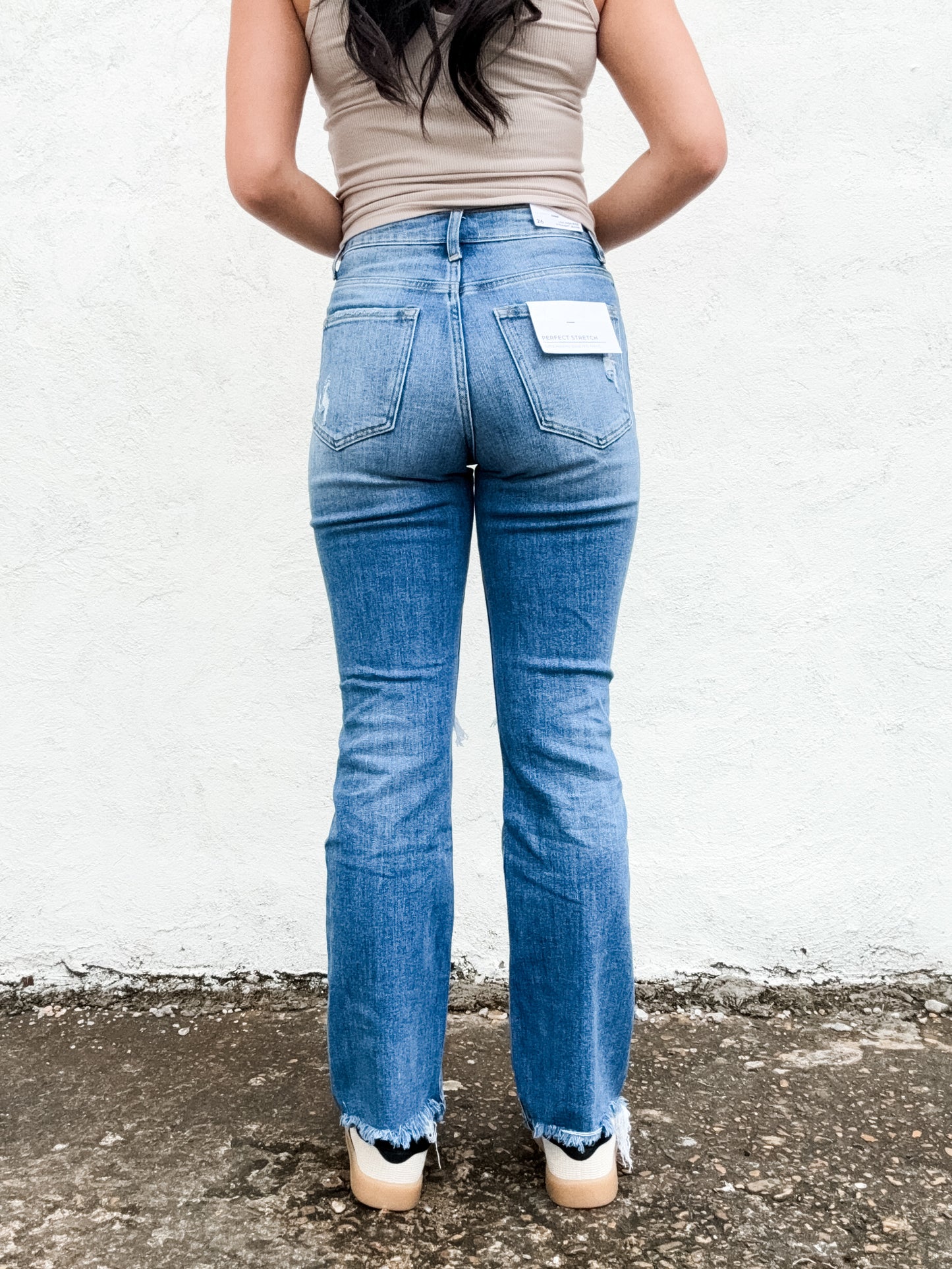 Lisa High Rise Straight Jeans