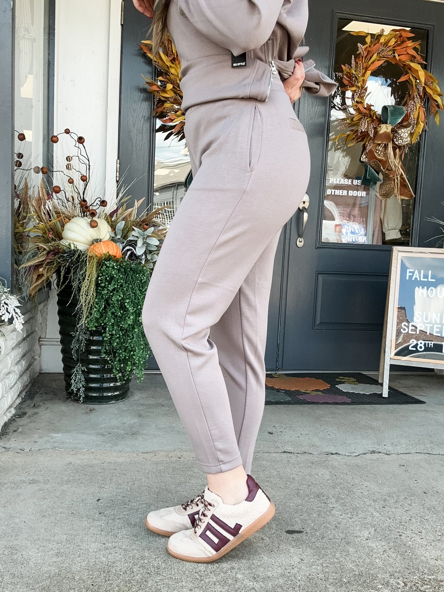 Penela Scuba Drawstring Bottoms
