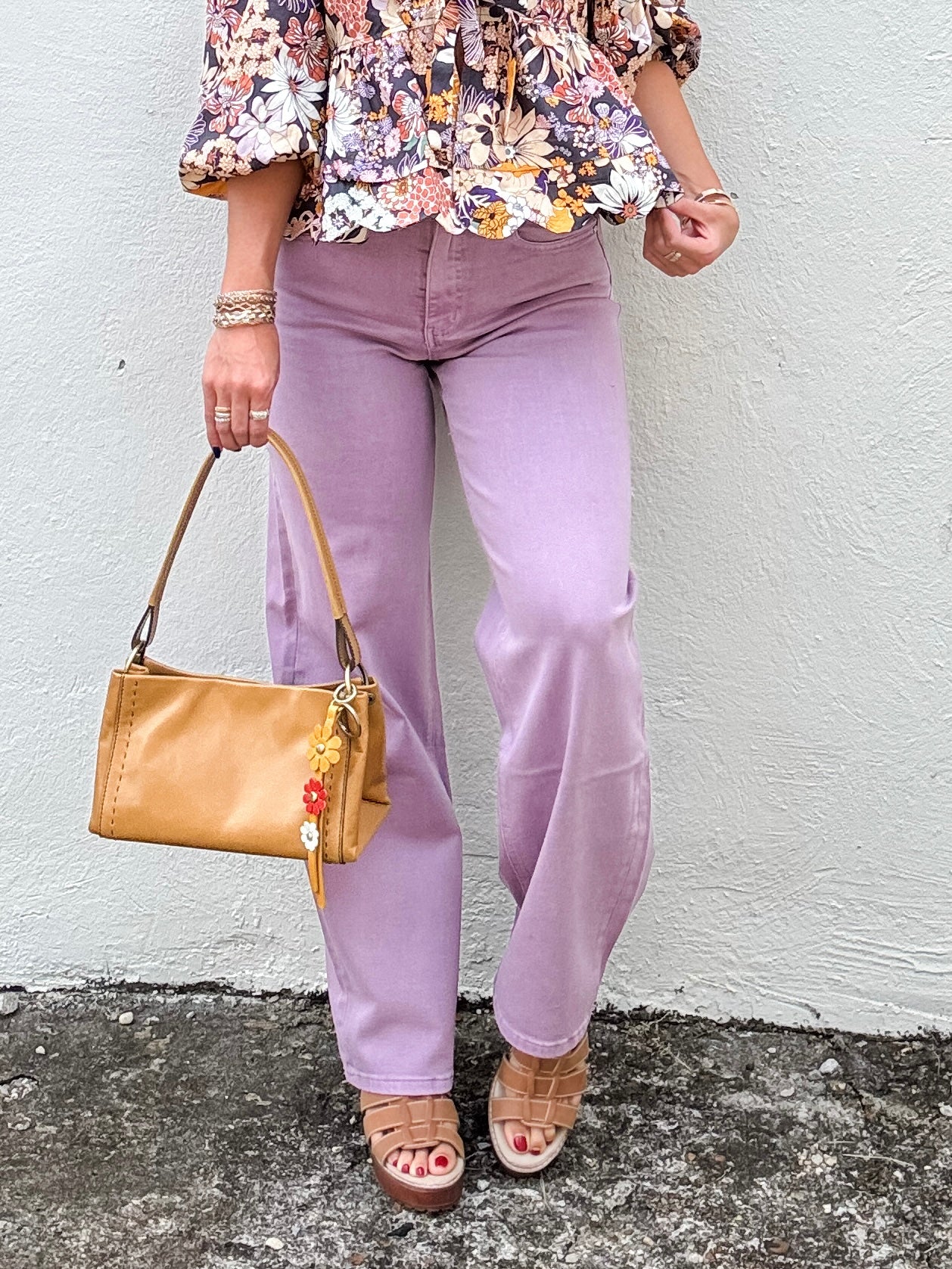 Flora High Rise Straight Pants