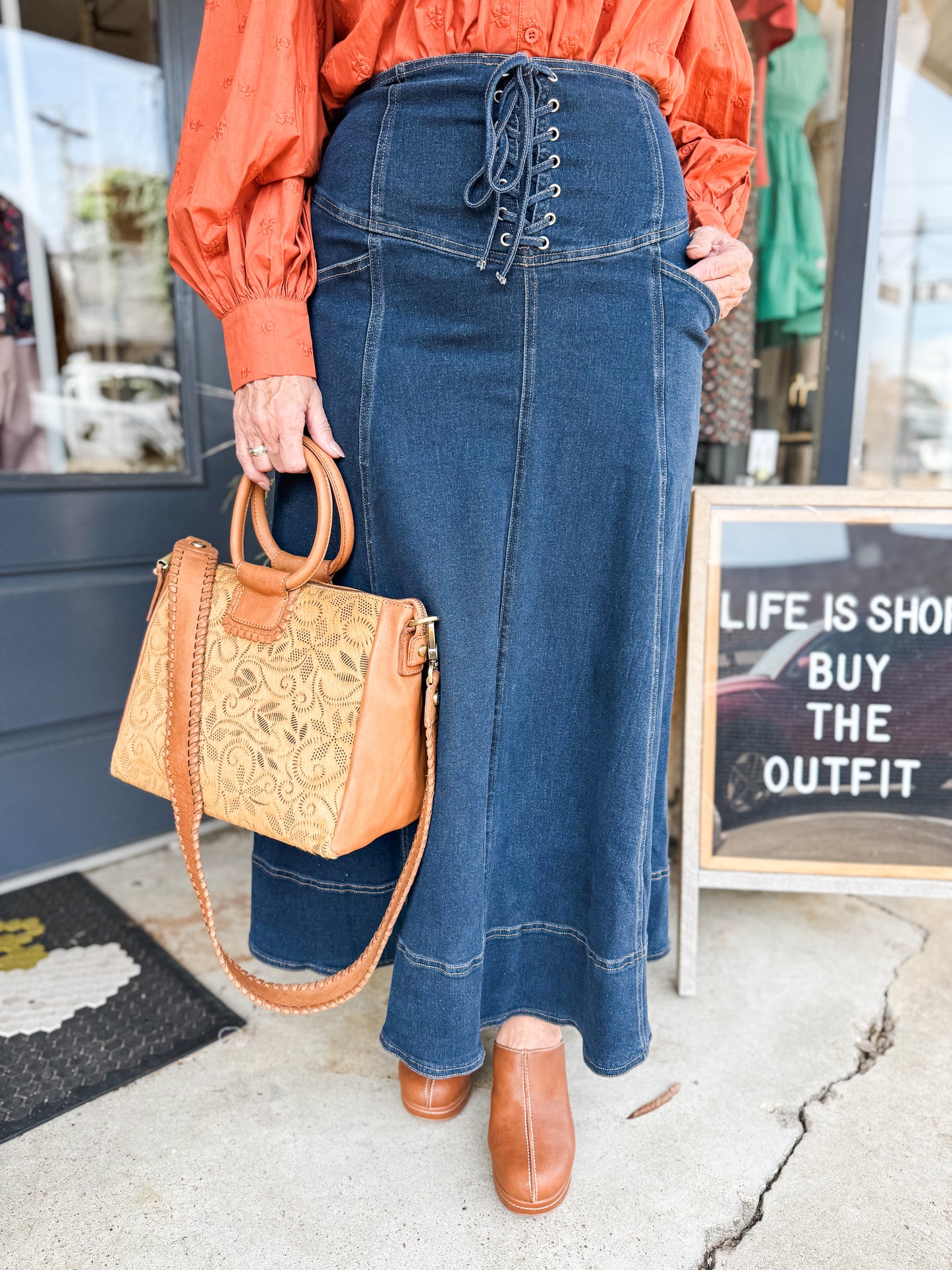 A Day For Denim Skirt