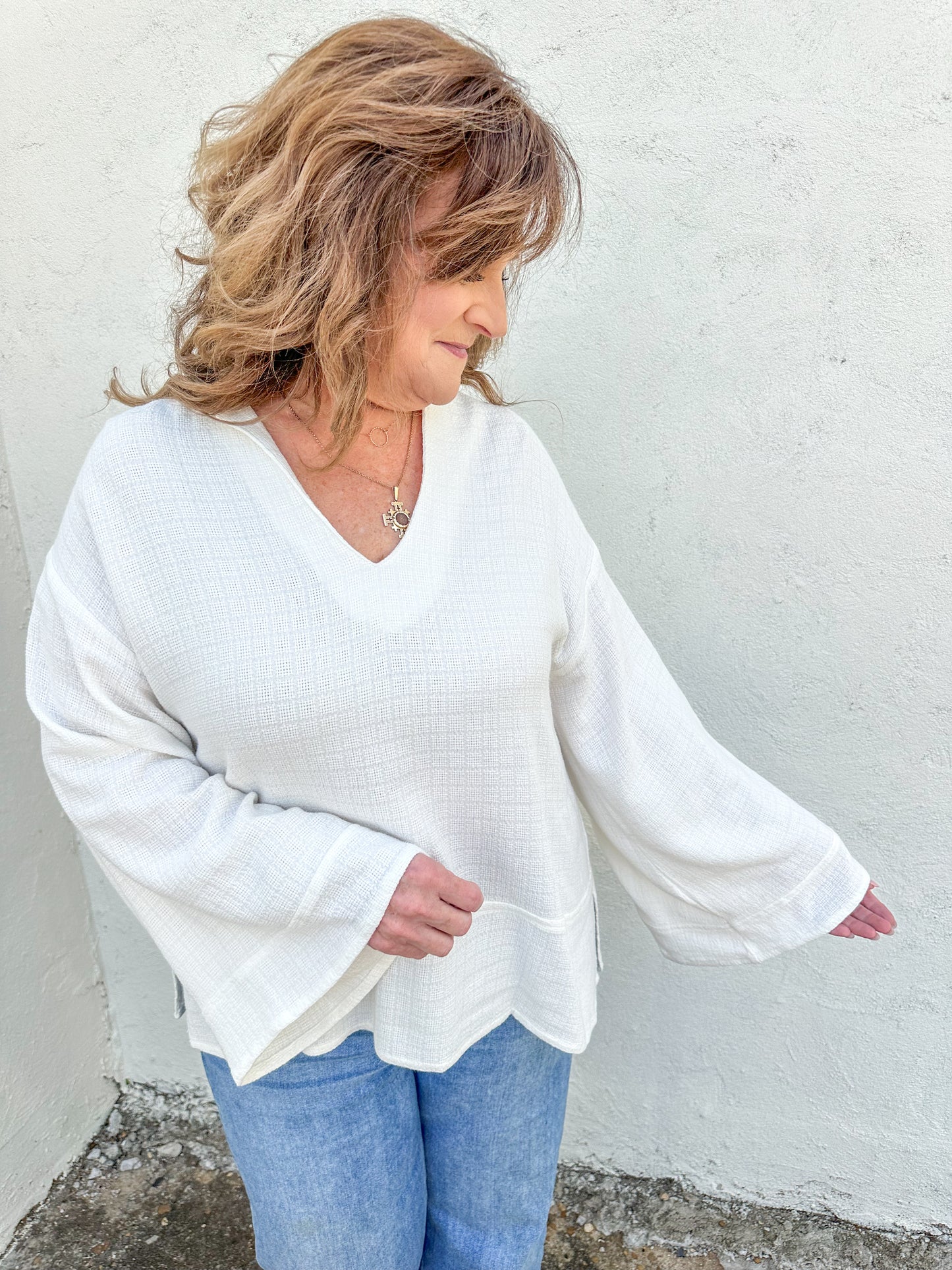 Summer Linen Sweater Top