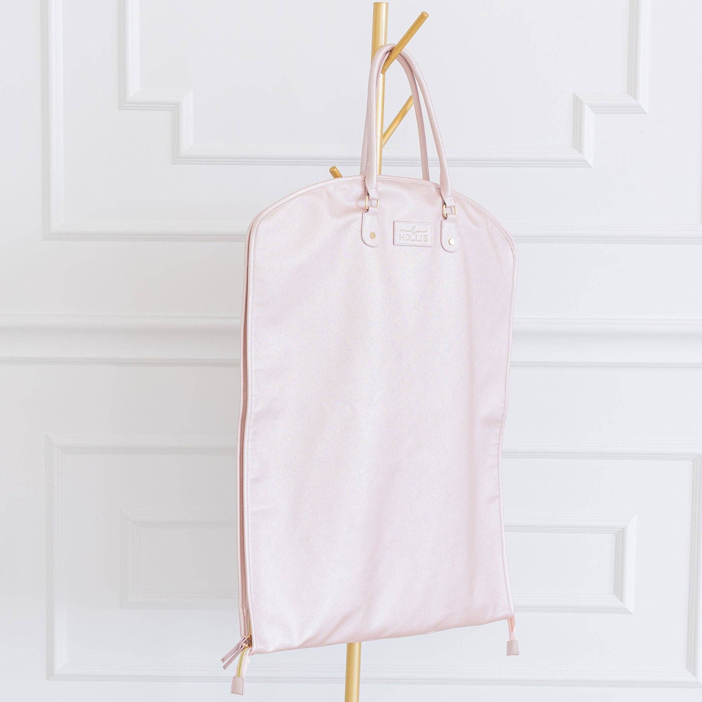 Glam Garment Bag: Metallic Mocha