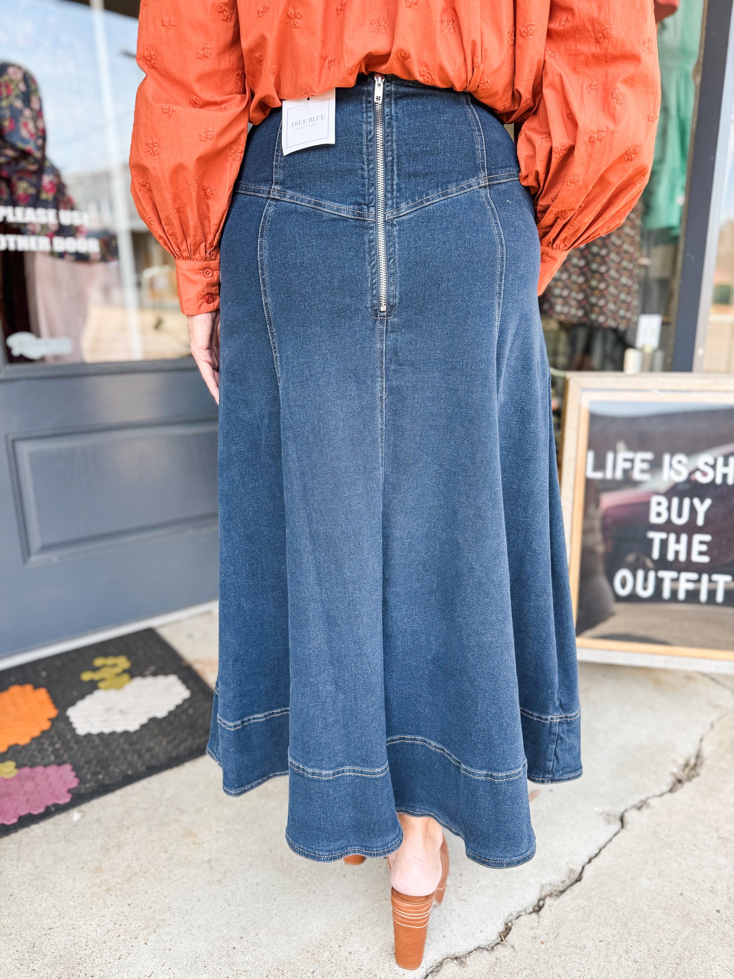 A Day For Denim Skirt