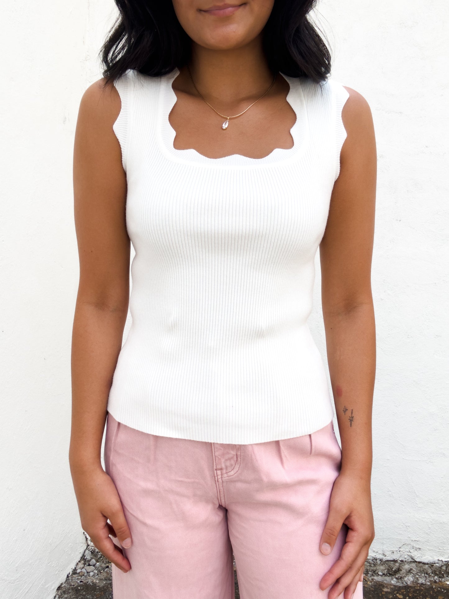 Sweater Tank in Ivory