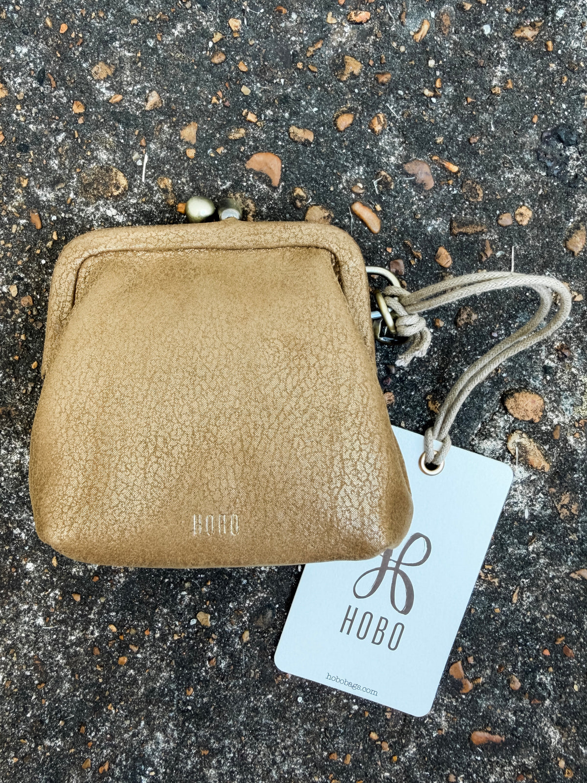 Alba Frame Clip Pouch Honey Gold