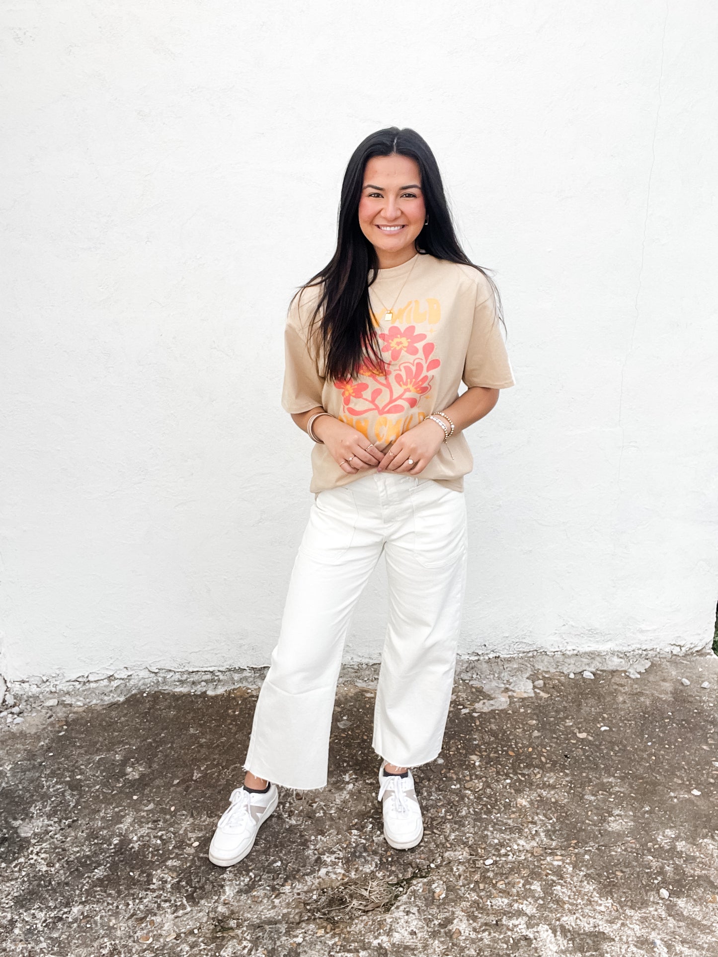 Nautical Wide Leg Jeans