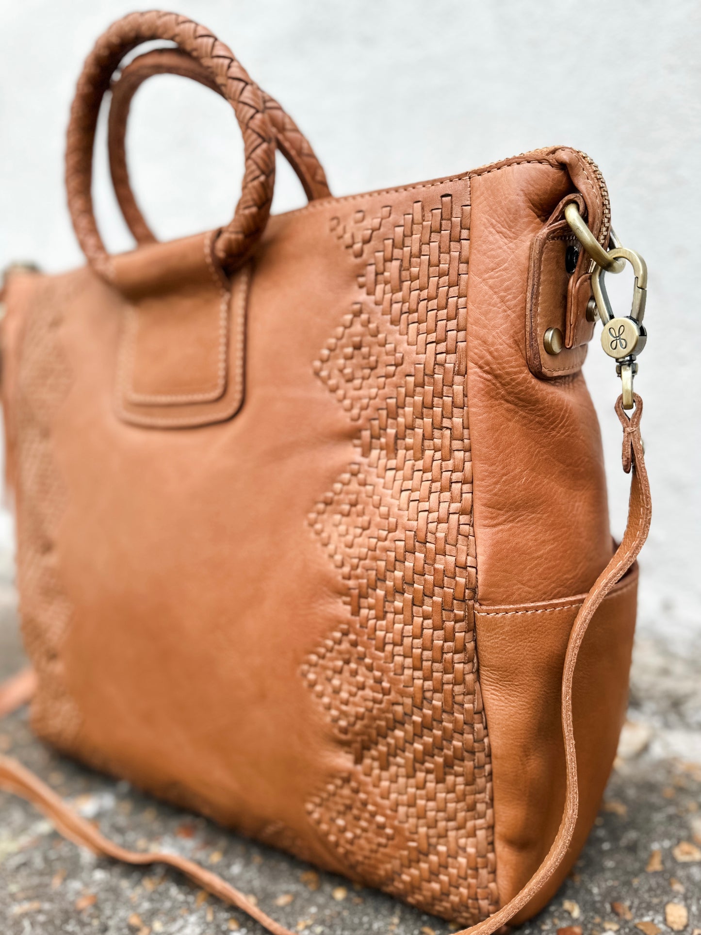 Sheila Large Satchel Harvest Wheat