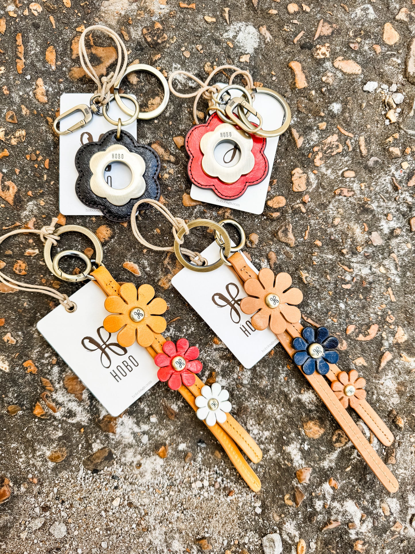 Triflower Keychain in Sun Glow