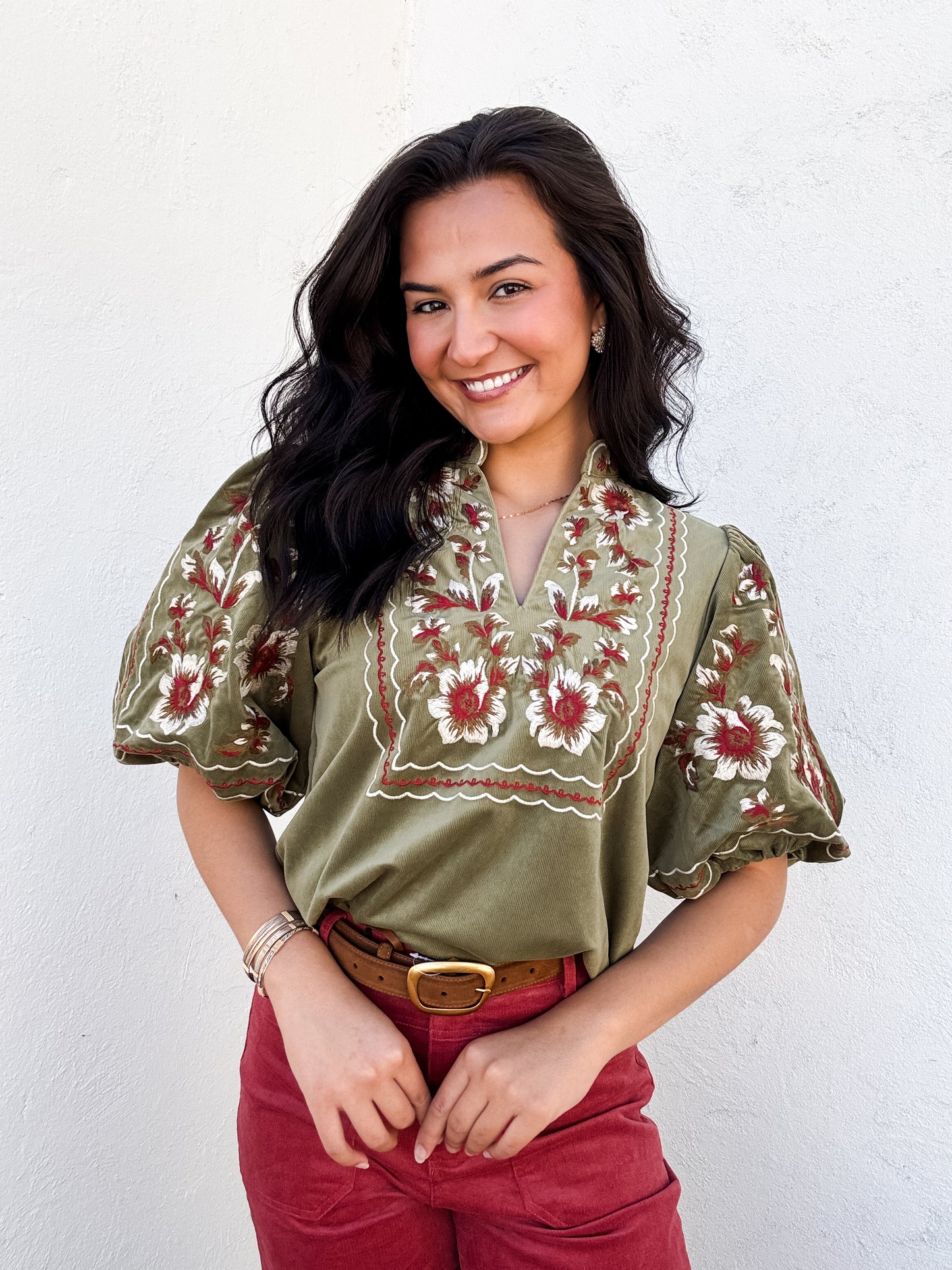 Moss and Thread Top