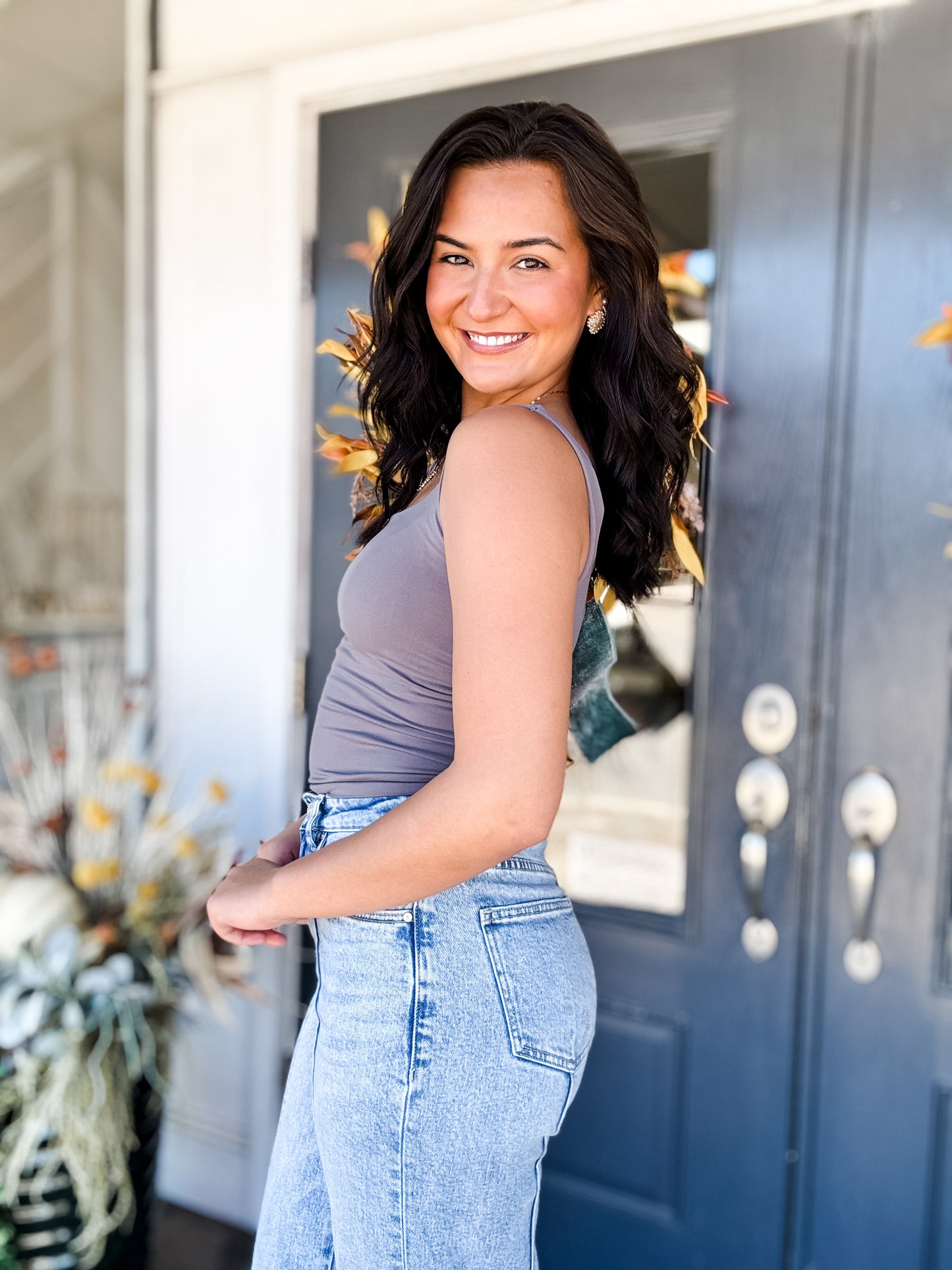 Clean Line Square Top Gray