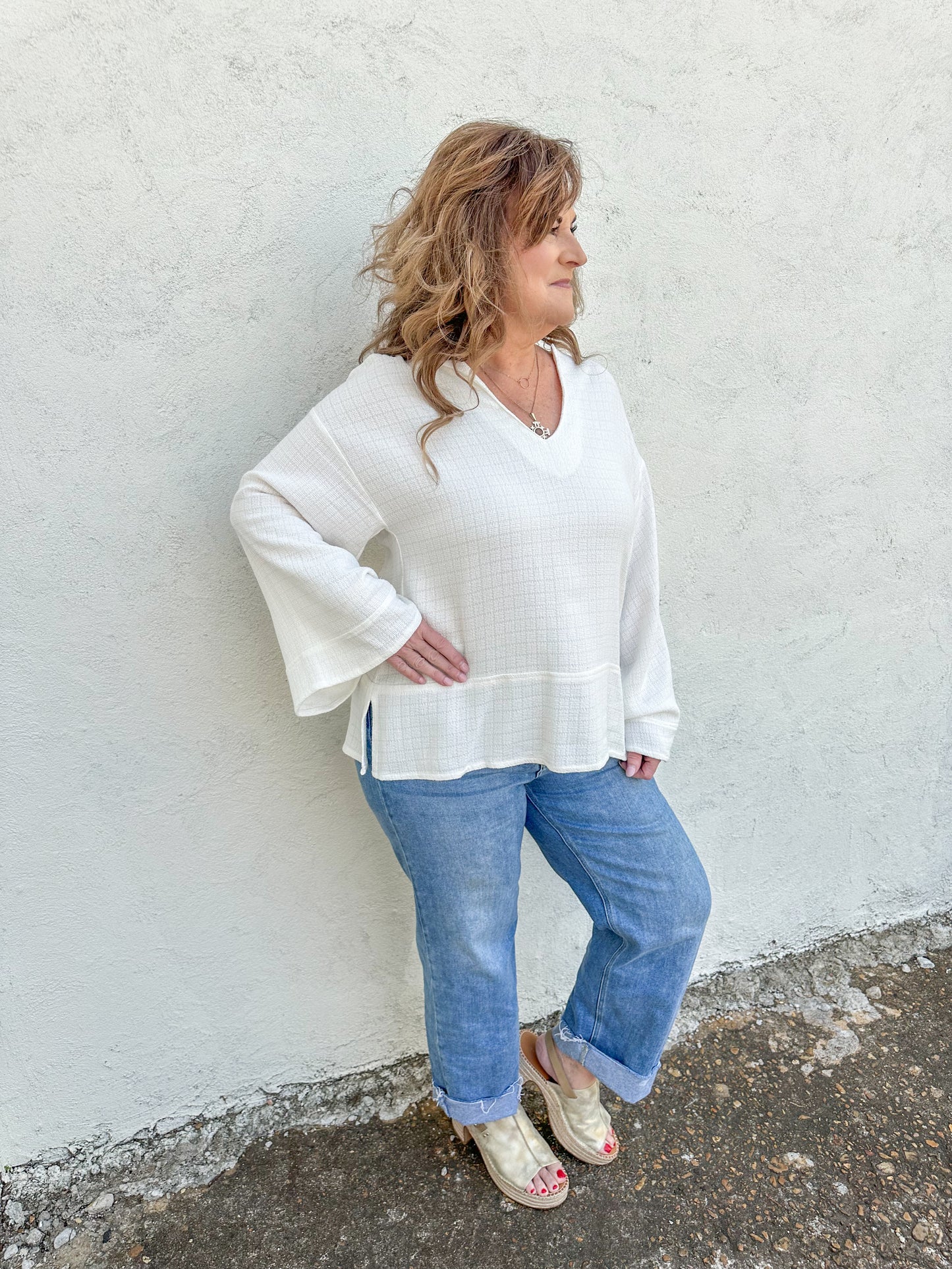 Summer Linen Sweater Top