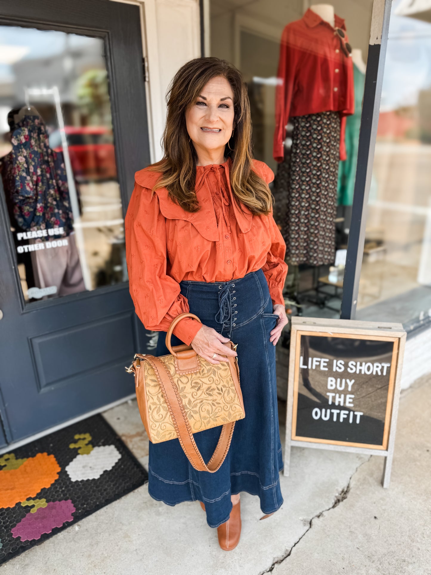 A Day For Denim Skirt