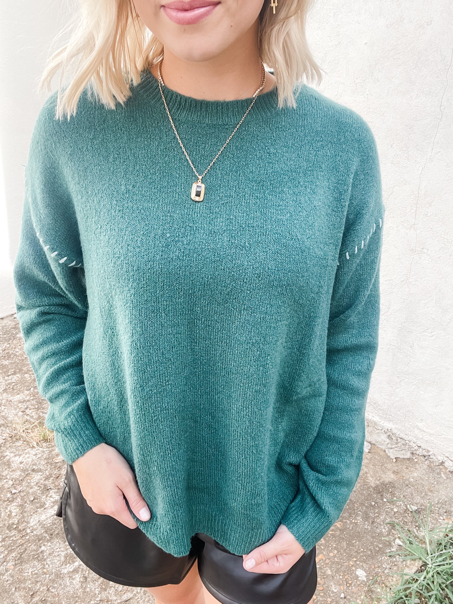 Teal We Meet Again Sweater
