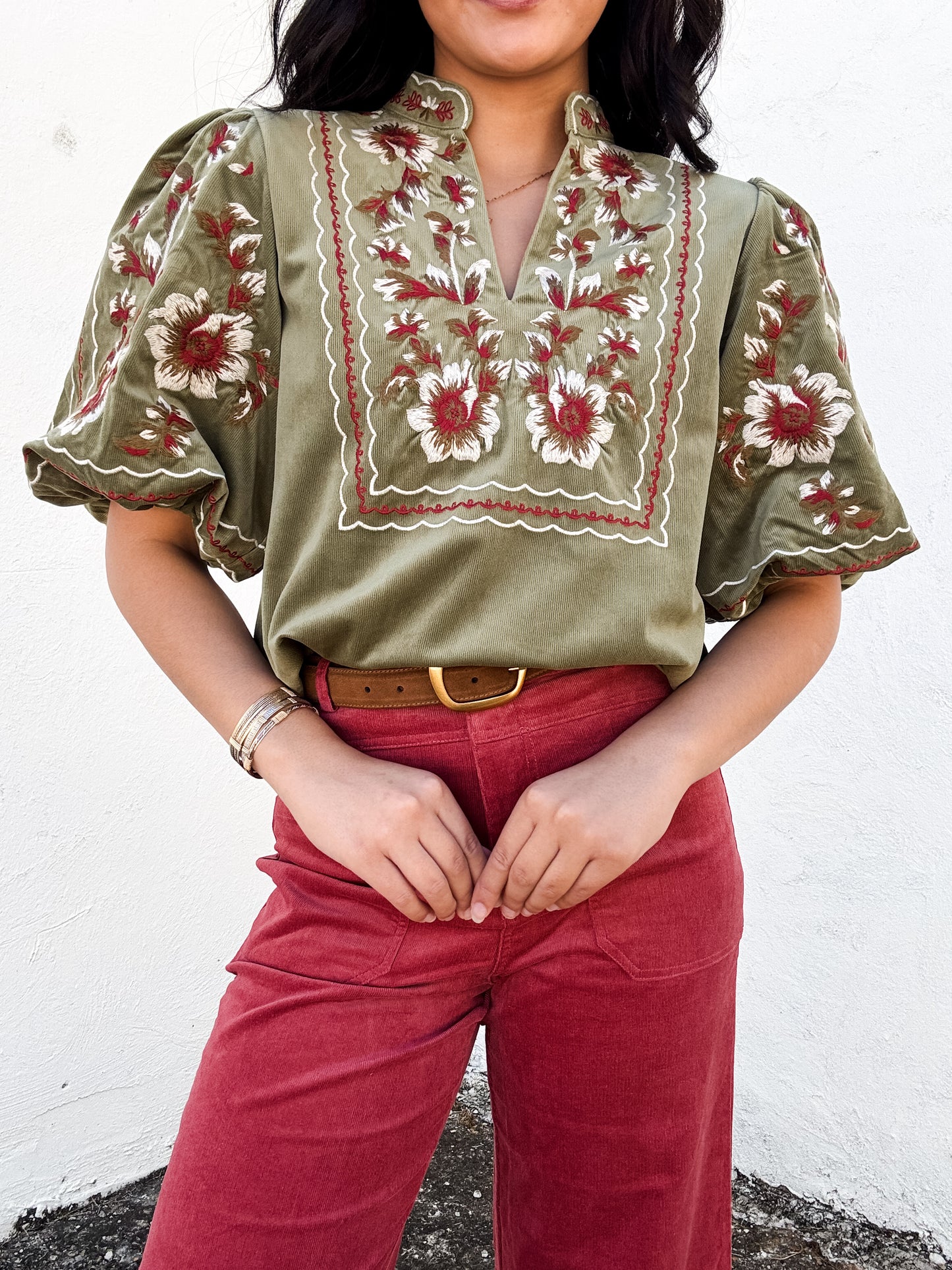Moss and Thread Top