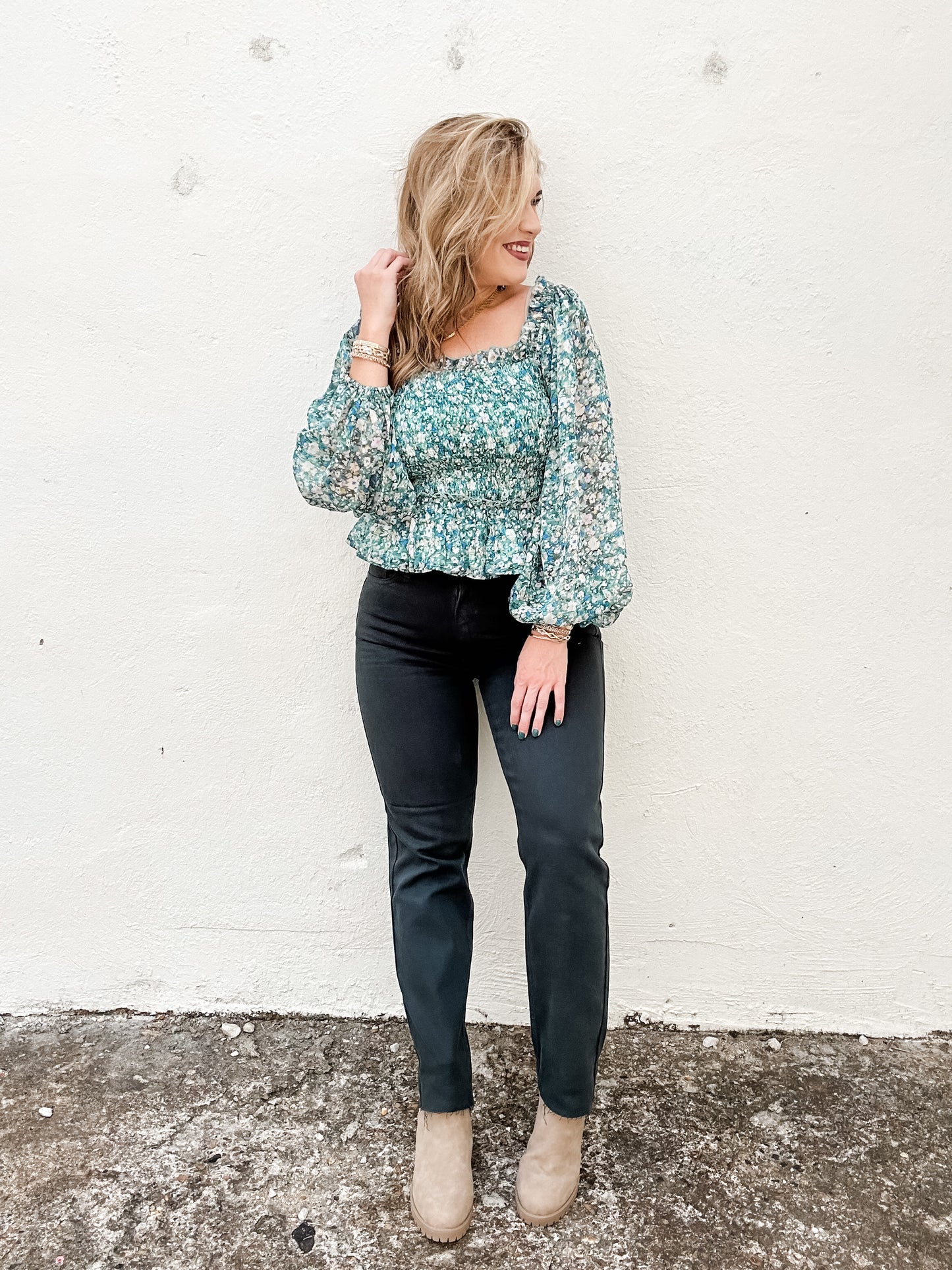 Floral Frills Top