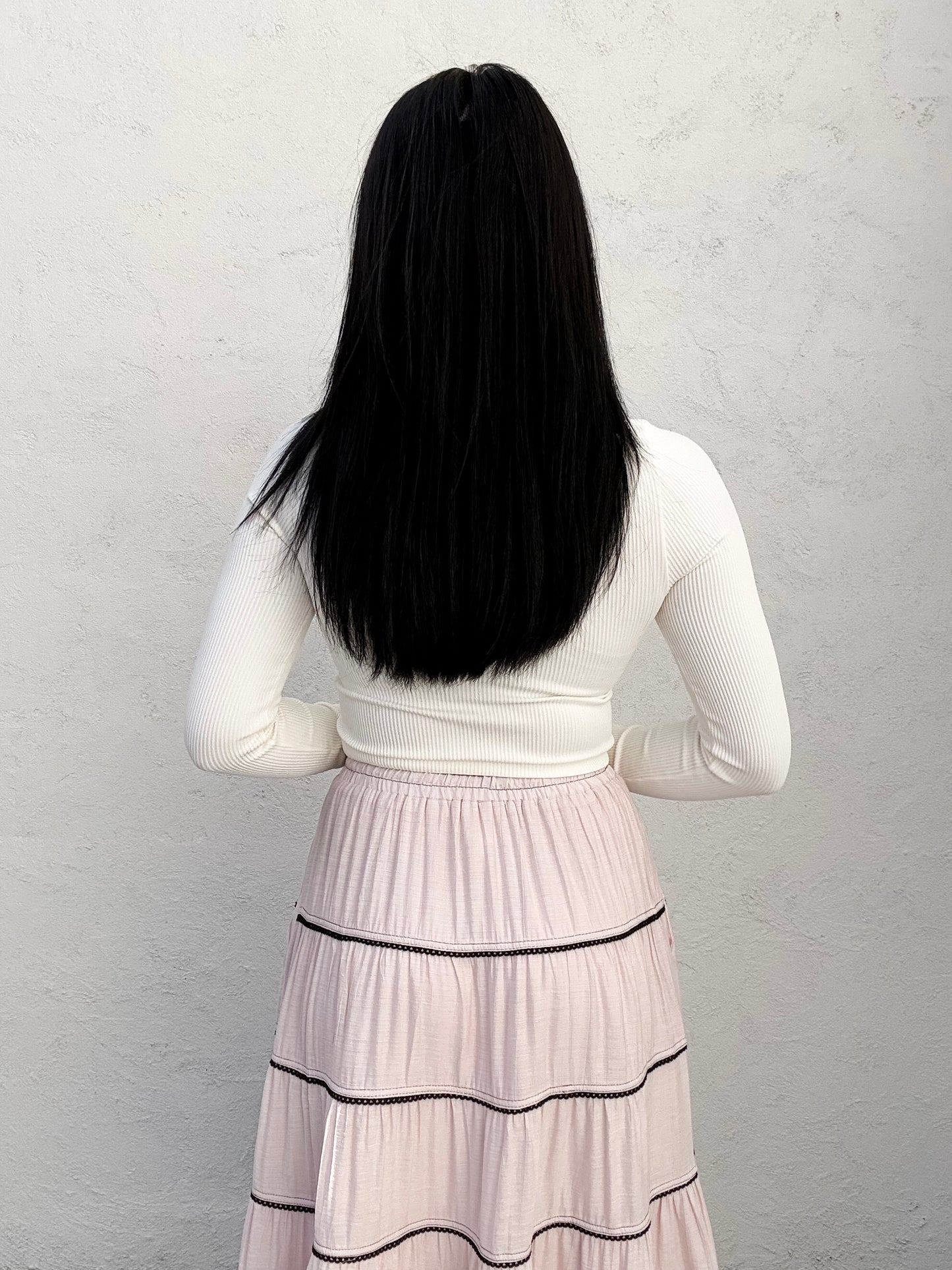 Ivory Fitted Rib Top