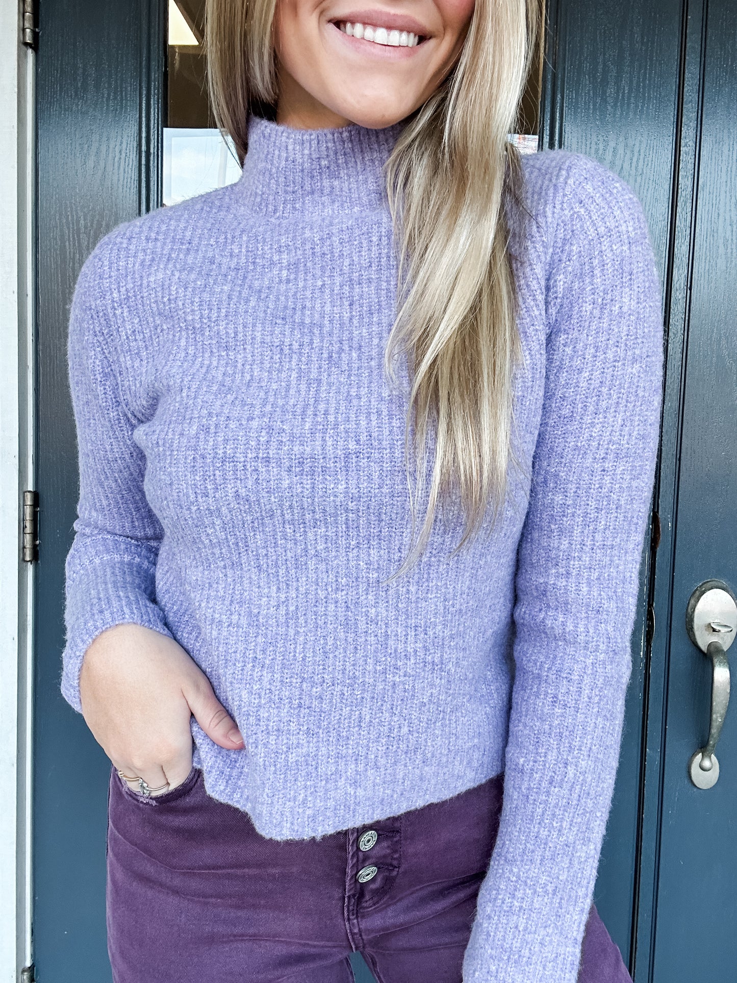 The Raine Pullover Sweater Lavender