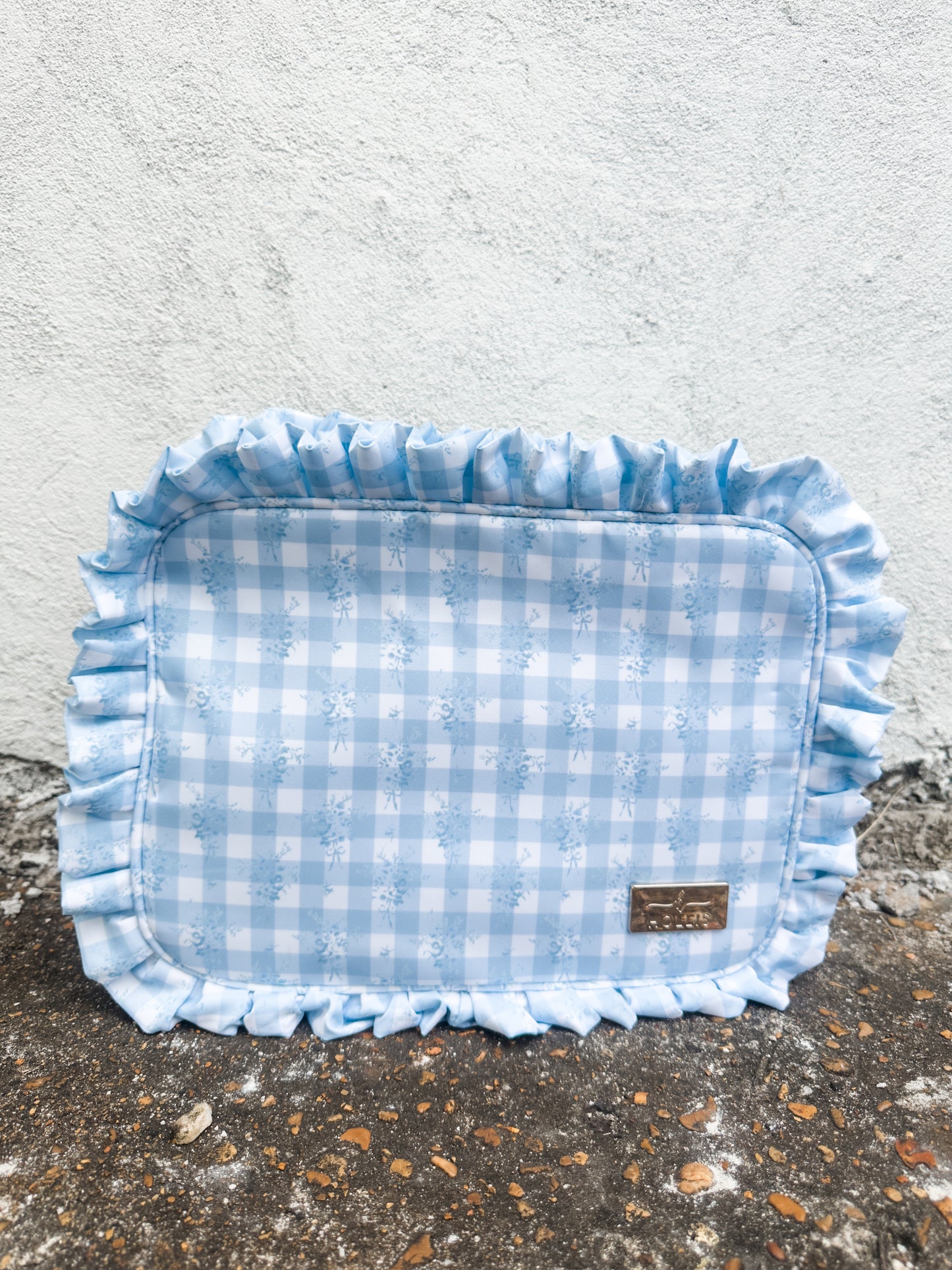 Ruffled Nylon XL Pouch