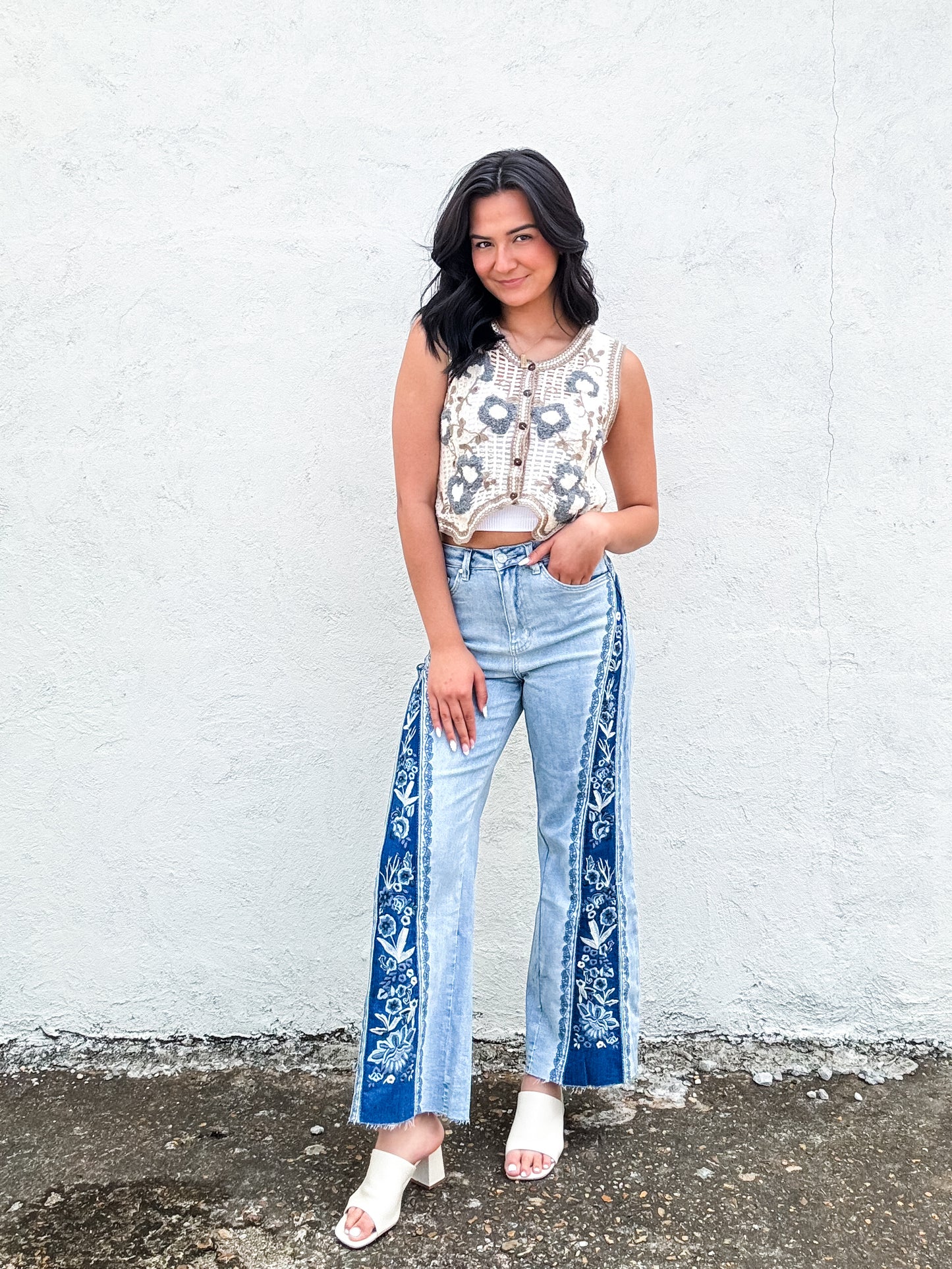 Cream & Crochet Vest