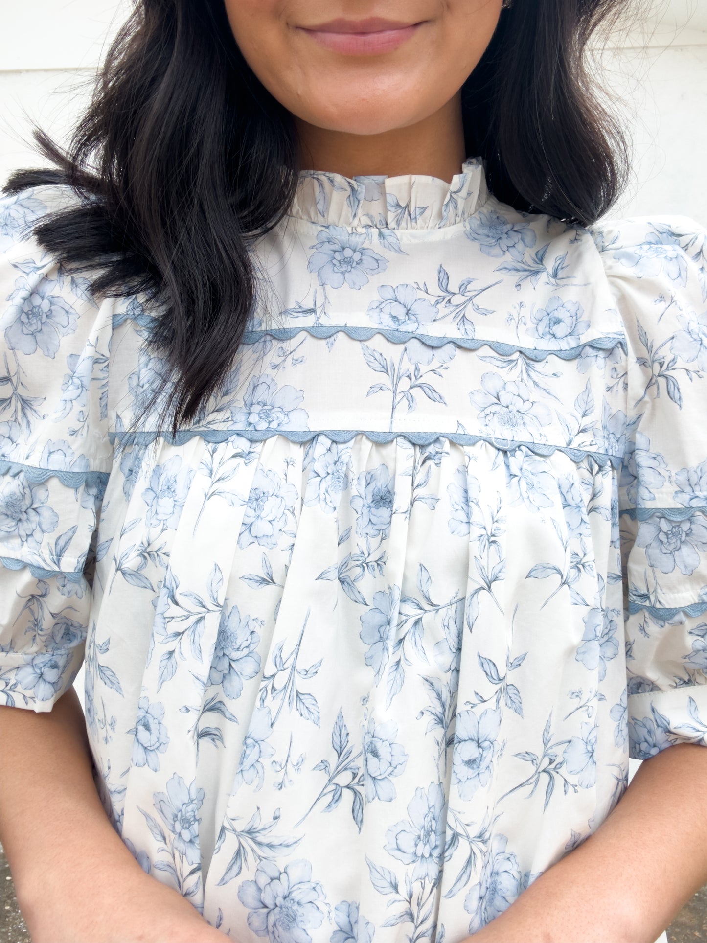 Azure Floral Dress