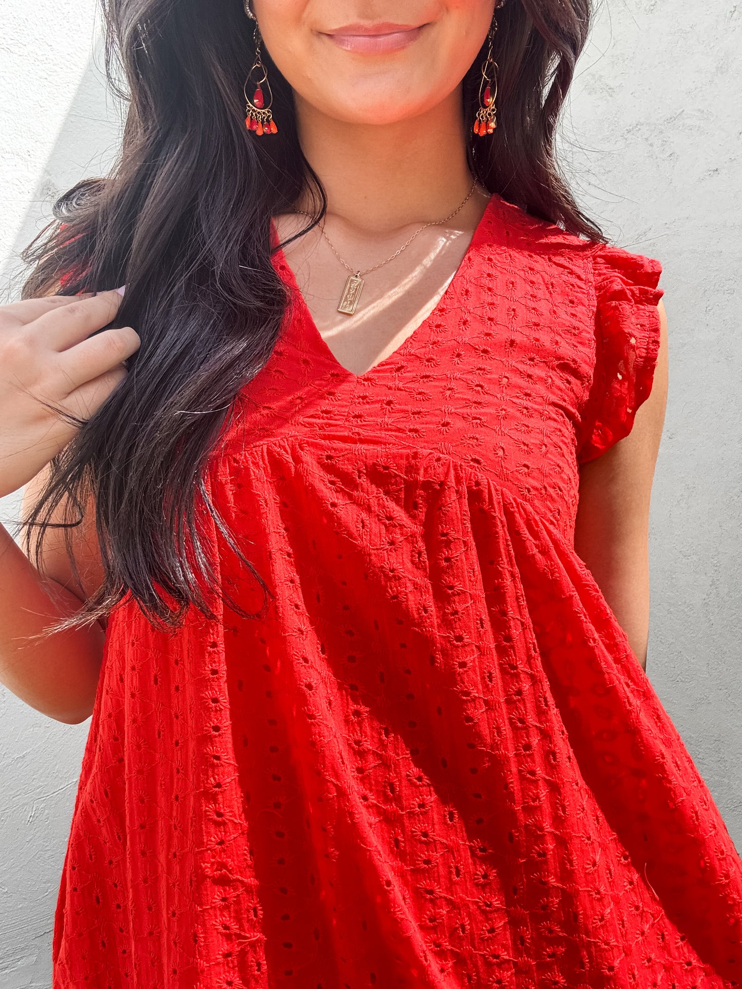The Dutton in Hibiscus Eyelet