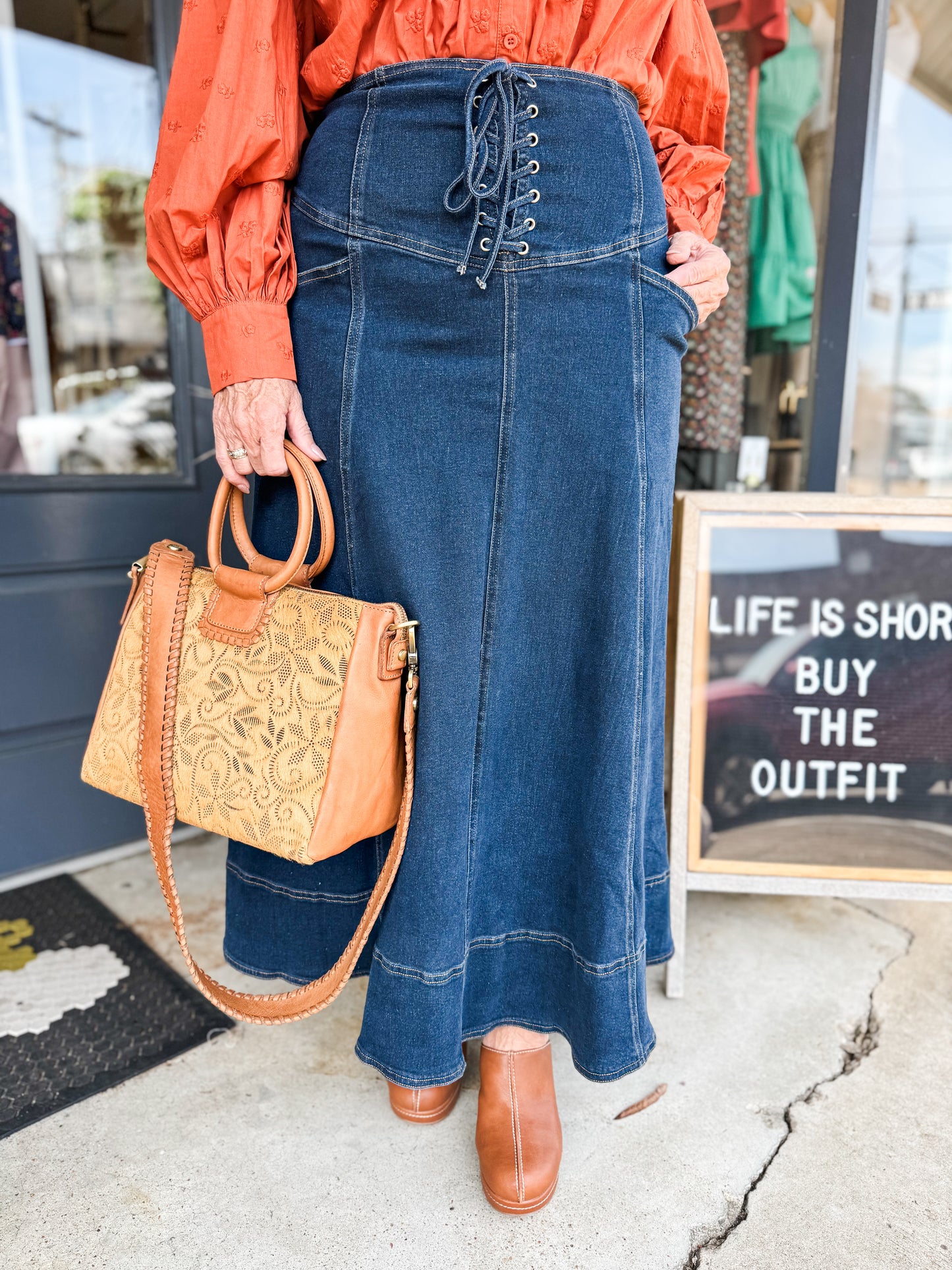 A Day For Denim Skirt