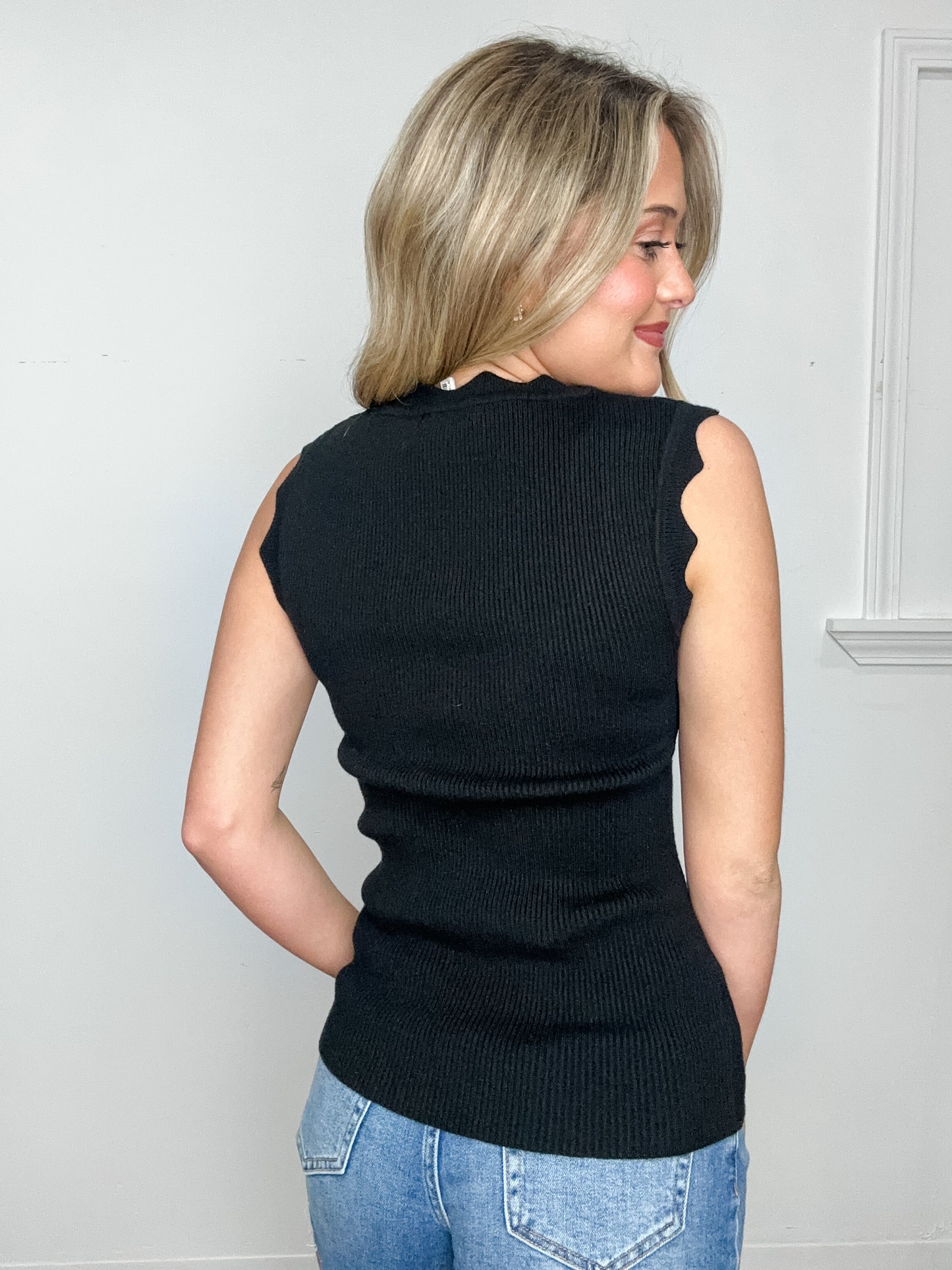 Sweater Tank in Black