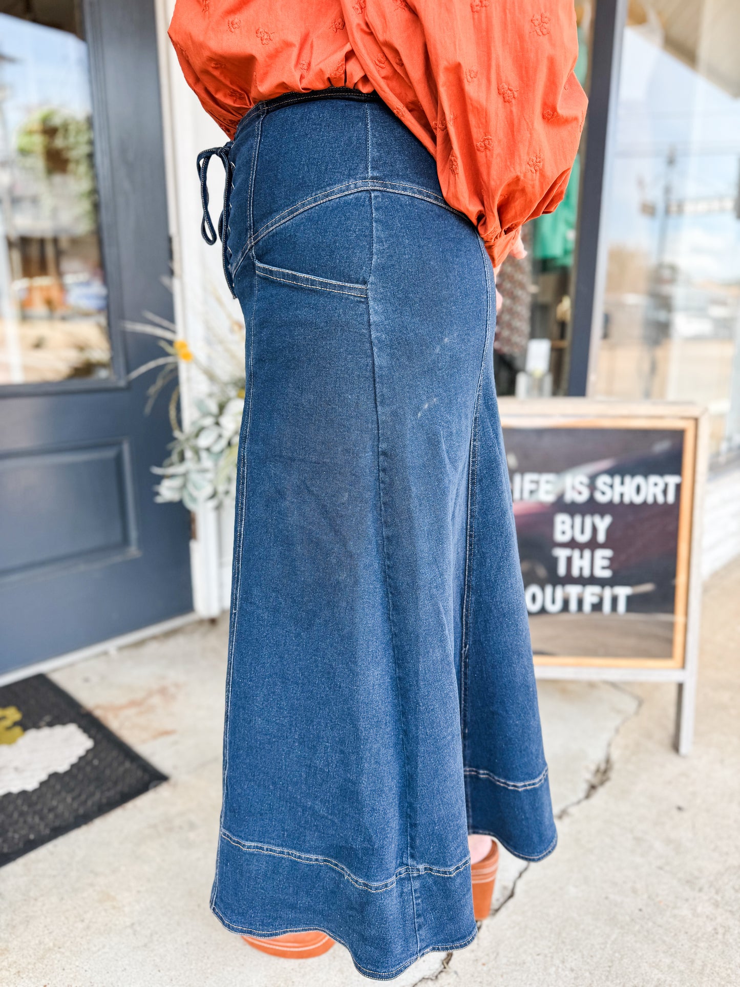 A Day For Denim Skirt