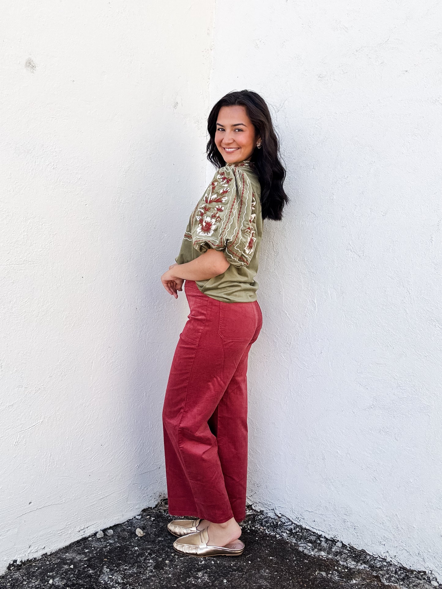Moss and Thread Top
