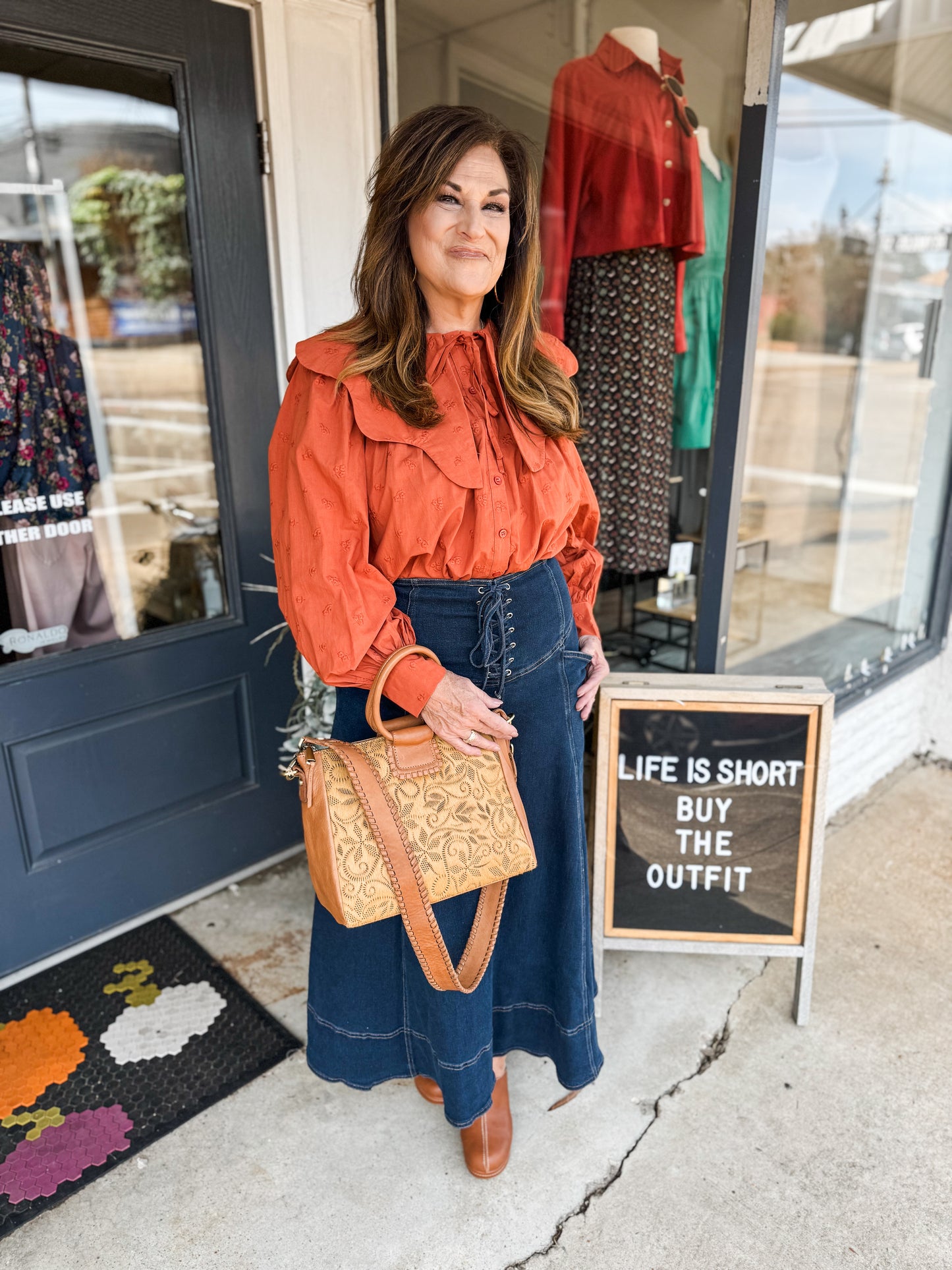 A Day For Denim Skirt