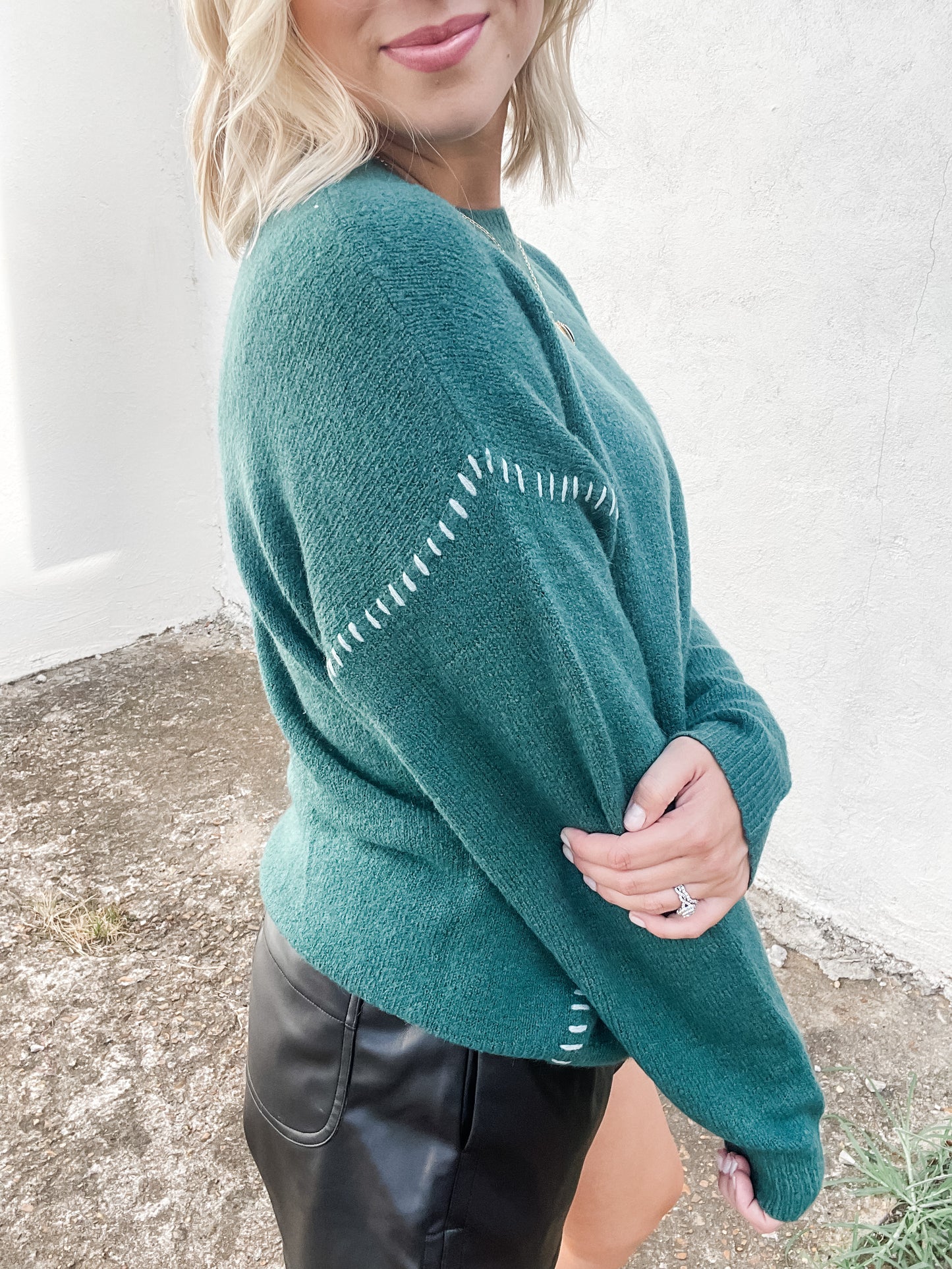 Teal We Meet Again Sweater