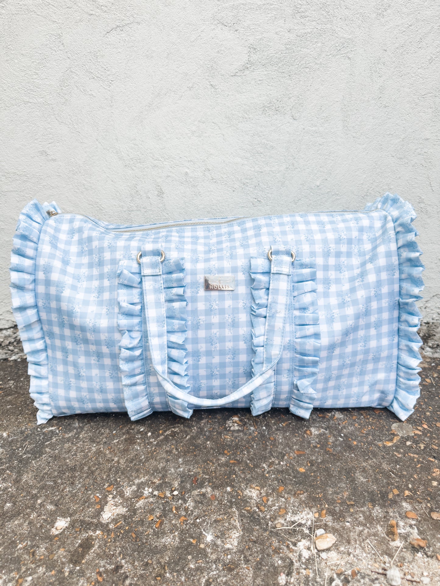 Ruffled Nylon Weekender