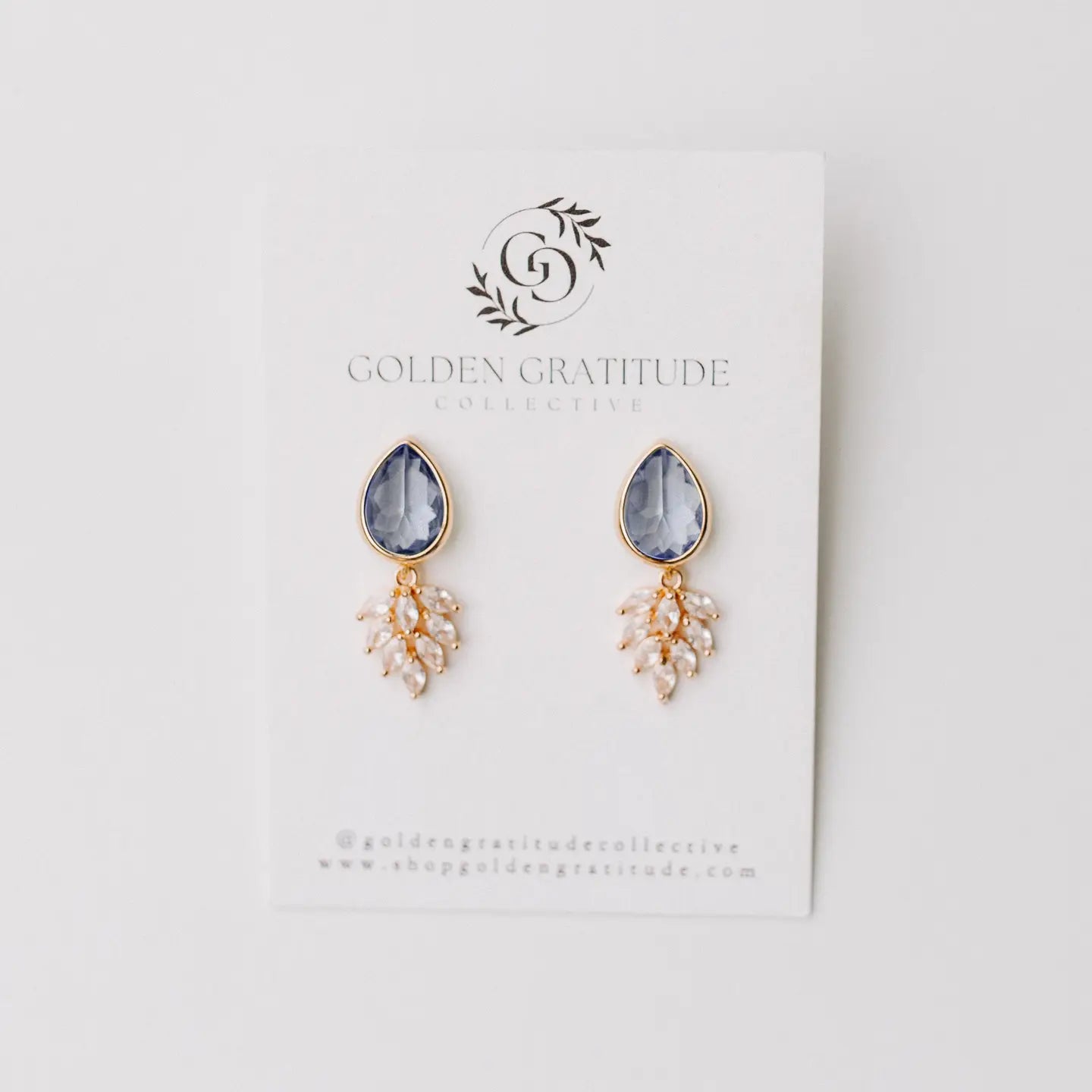 Classic Boho Drop Earrings Blue