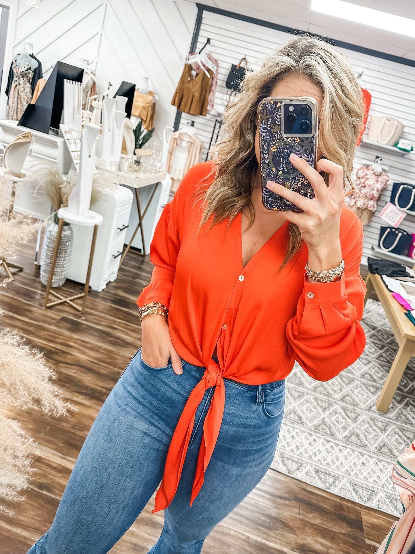 Red Orange Delight Top