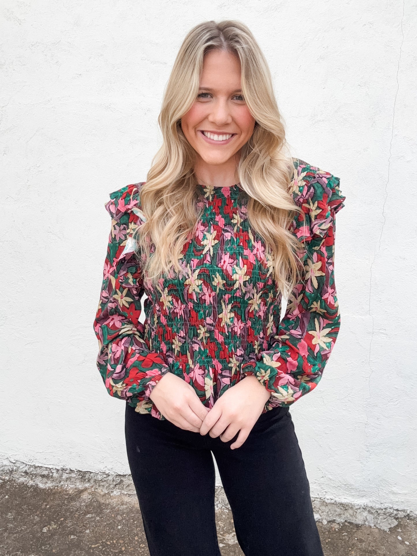 Flirty Flowers Top