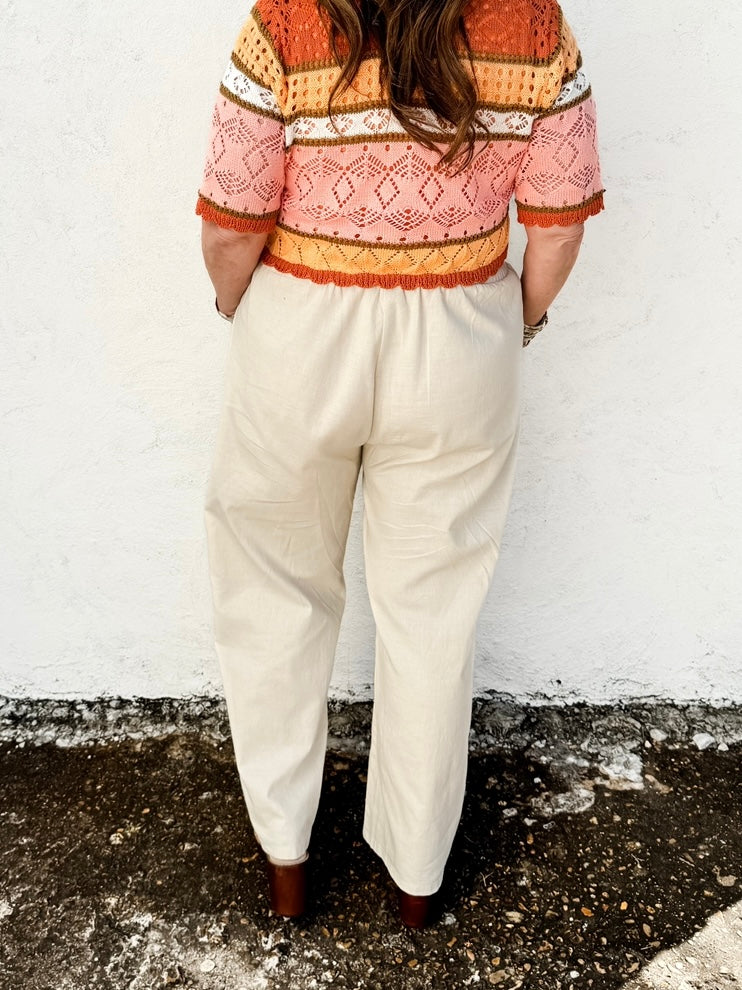 Ecru Pants