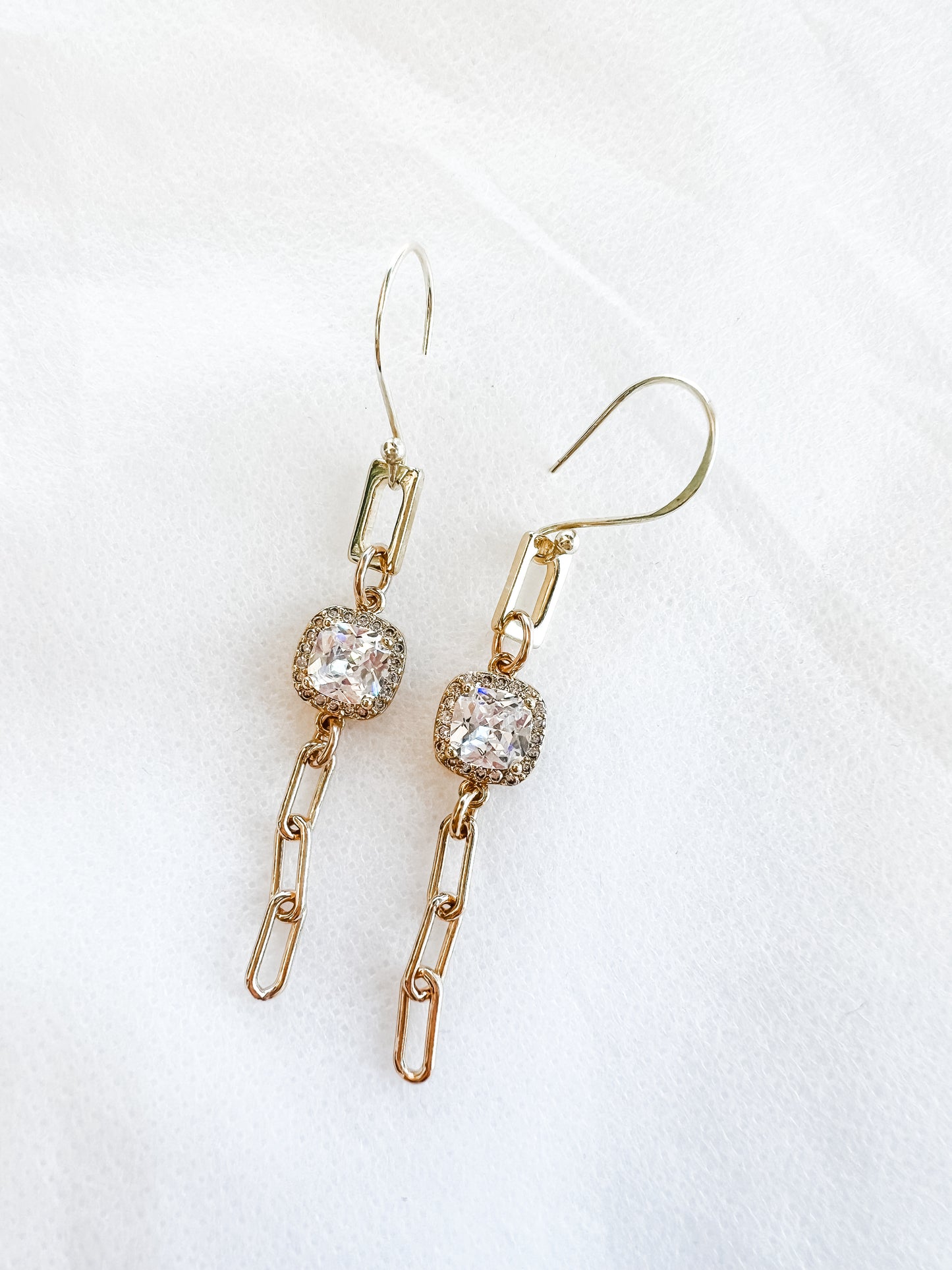 Links Crystal Drop Earrings