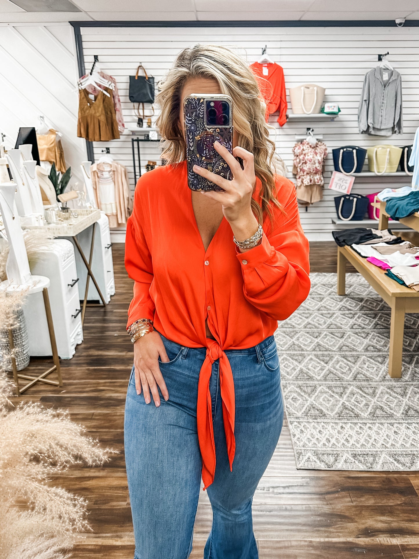 Red Orange Delight Top