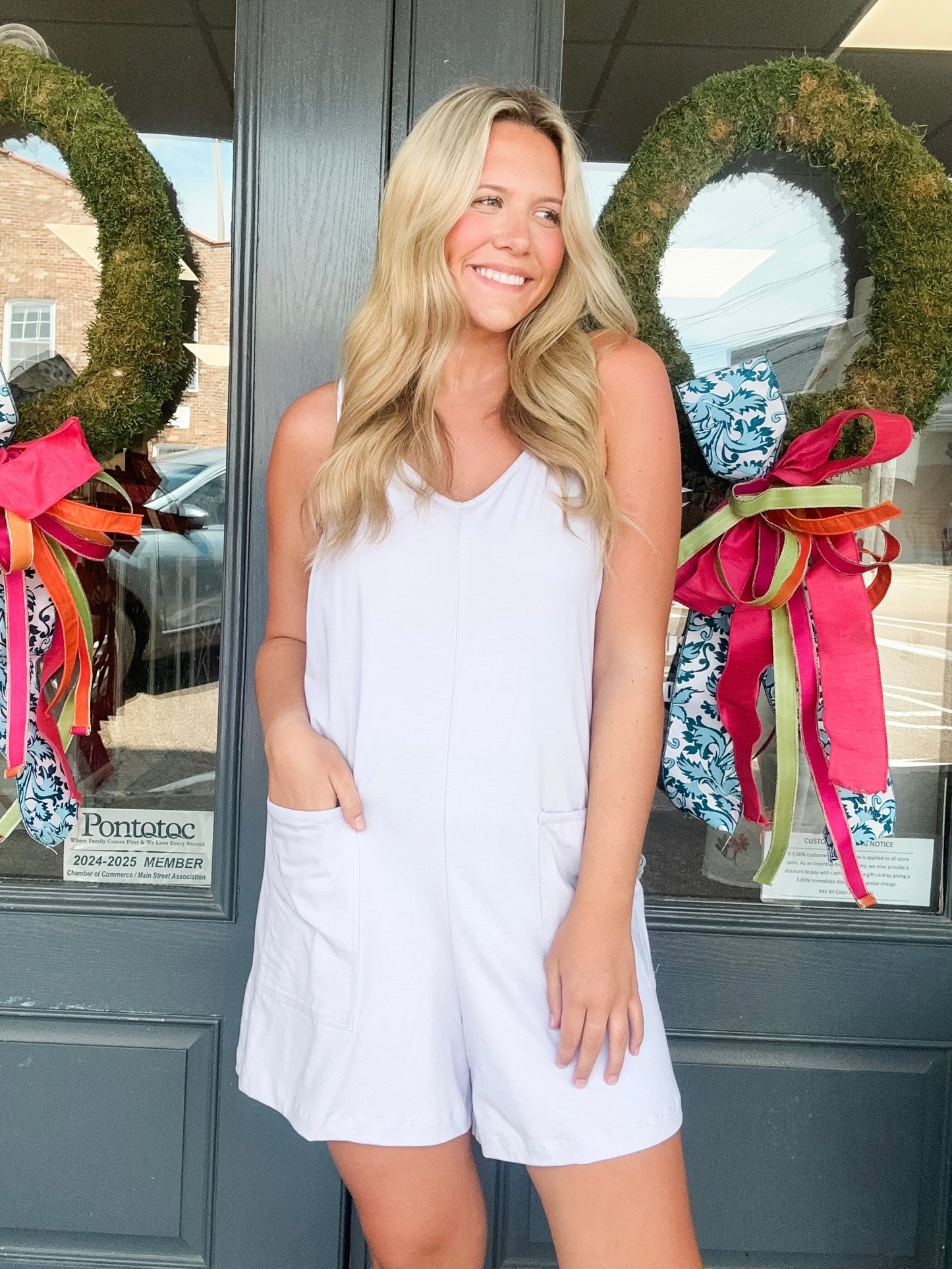 Lavender Fog Romper