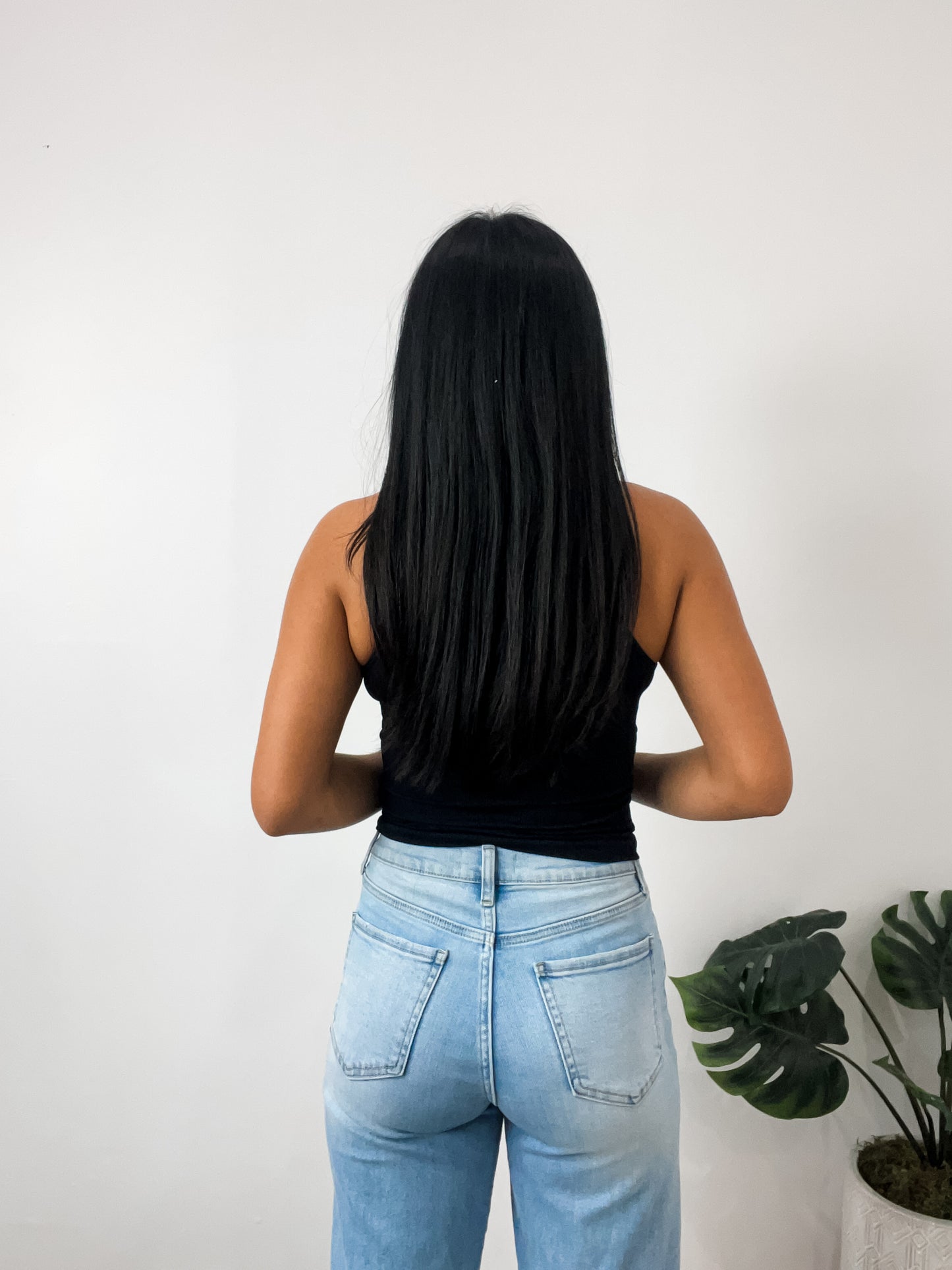Up a Notch Sleeveless Top Black