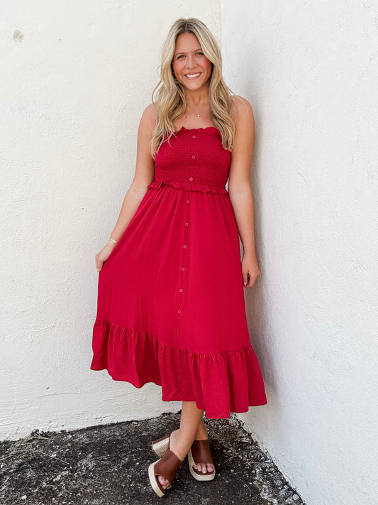 The Jones in Berry Red