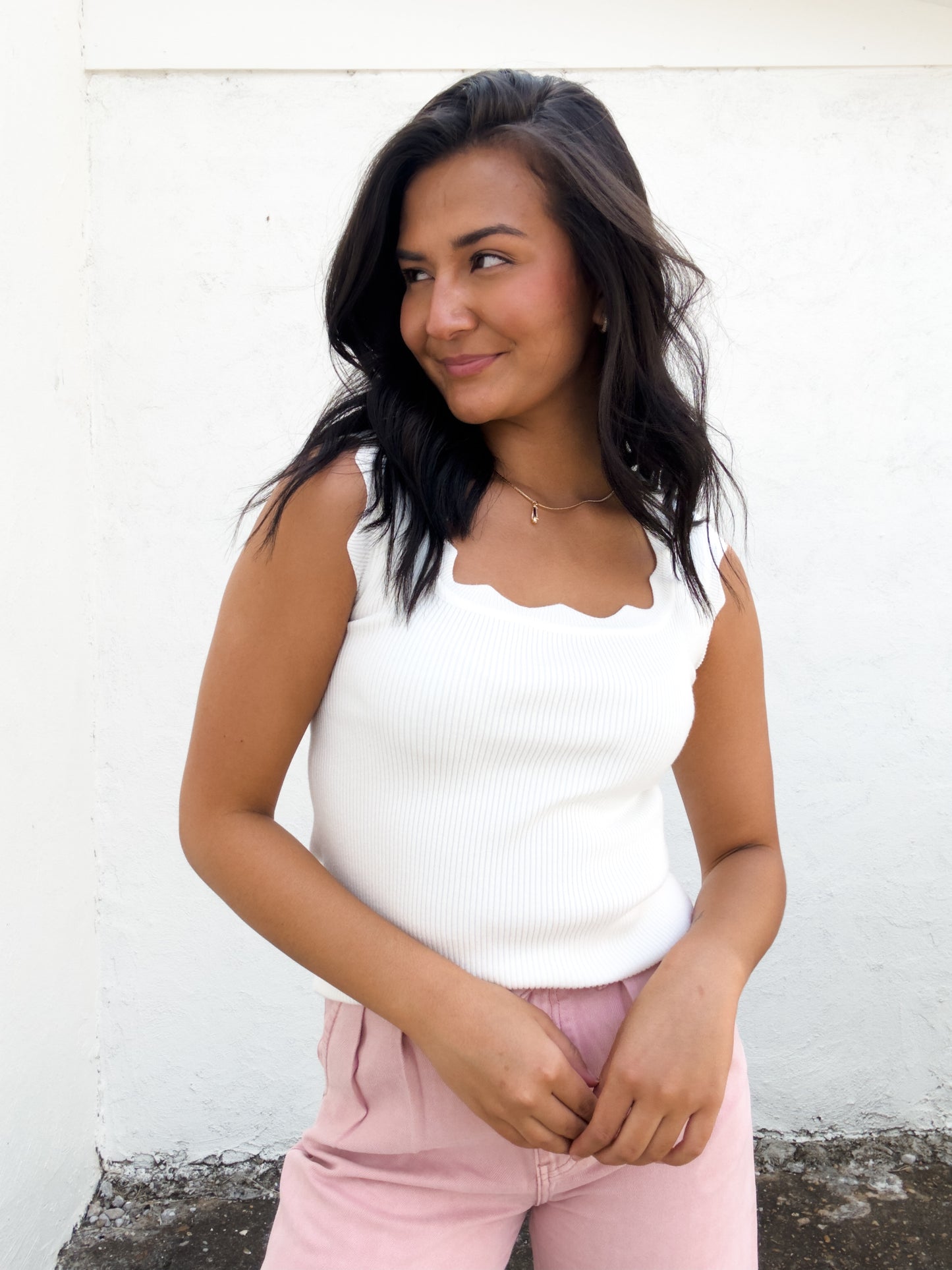 Sweater Tank in Ivory